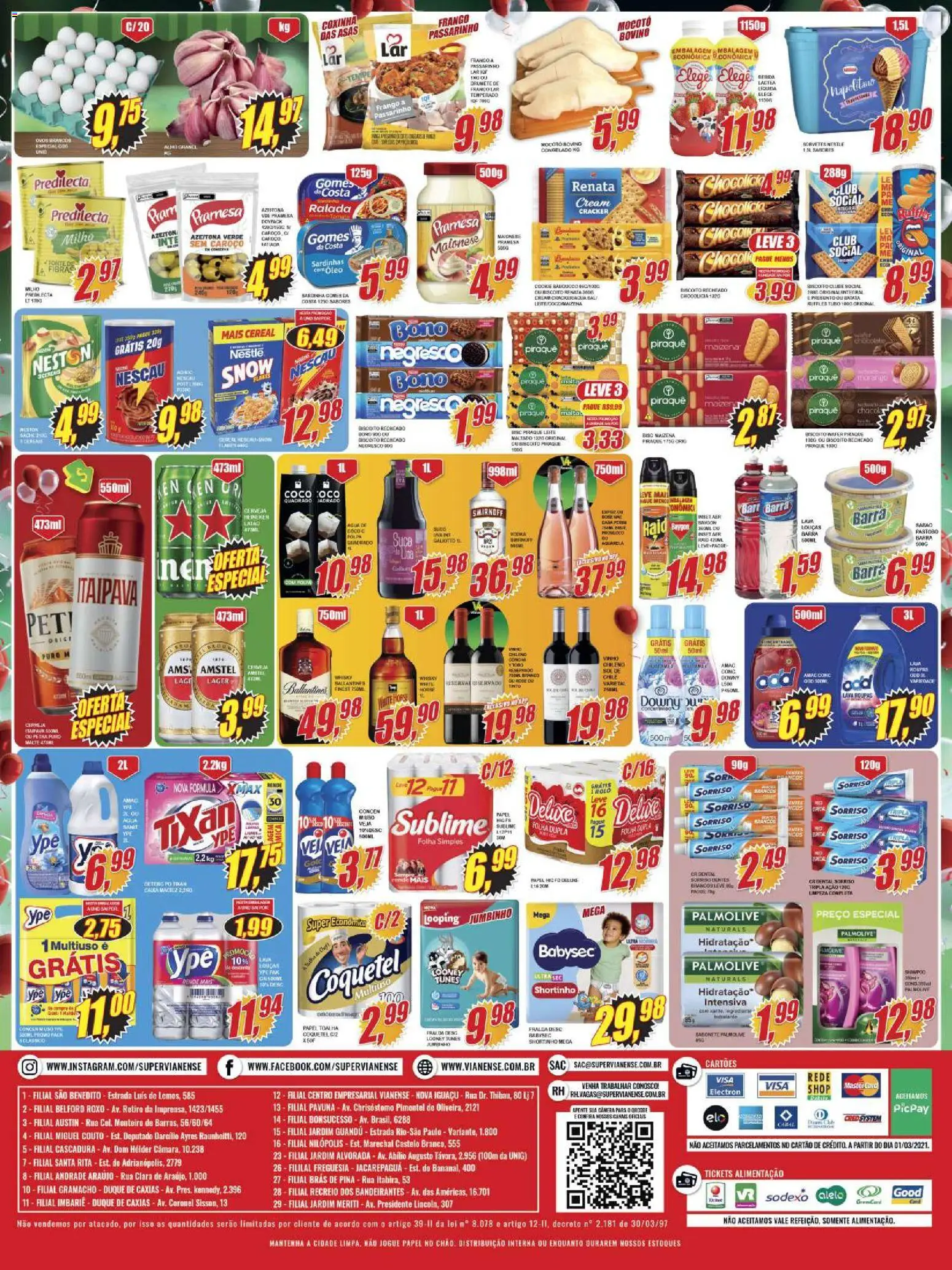 Vianense Folheto - válido de 28.10.2025 | Página: 2 | Produtos: Roupas, Batata, Maionese, Sardinha