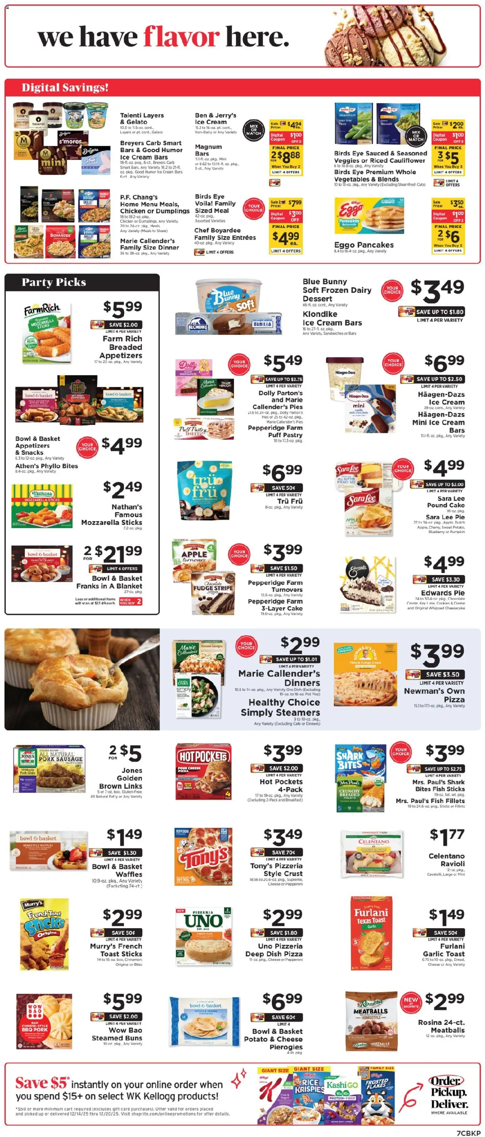 ShopRite Weekly Ad 2 - valid from 14.12.2025 | Page: 8 | Products: Skillet, Cheese, Pizza, Sausage