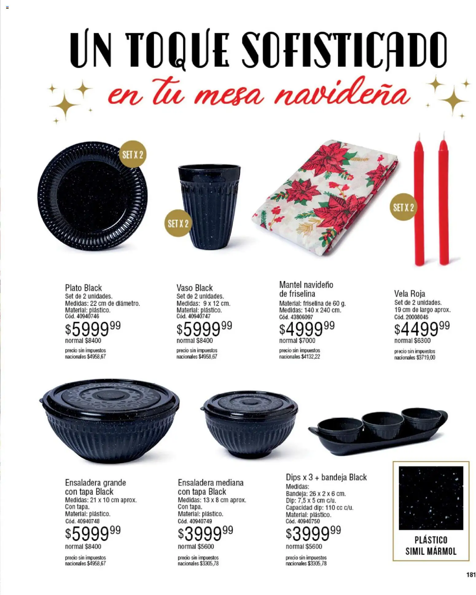 Millanel - Catálogo │ válido desde el 08.12.2025 | Página: 205 | Productos: Vela, Mesa, Mantel, Bandeja