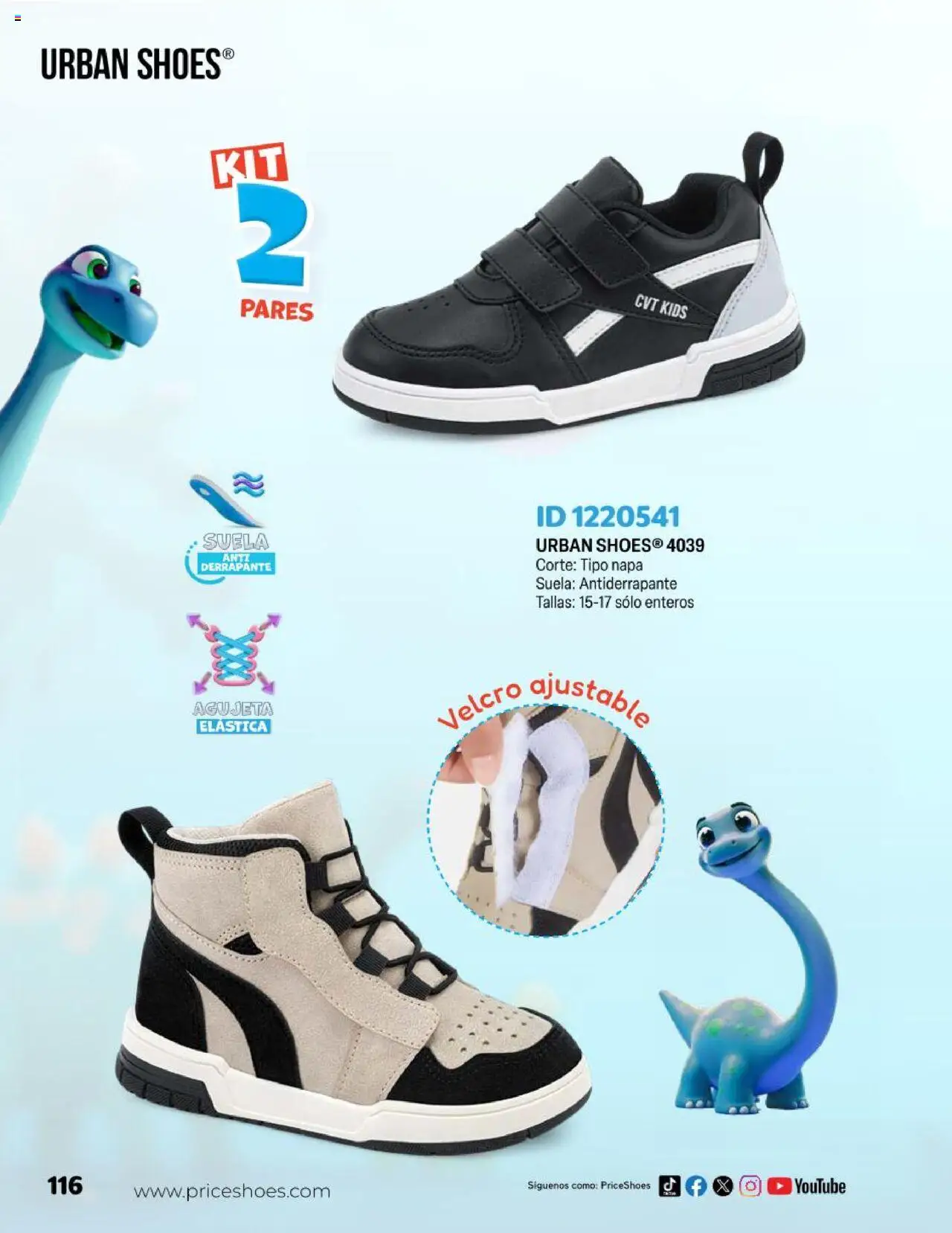 Nuevas ofertas de Price Shoes válidas en toda la República Mexicana desde el 23.04.2025. ¡Encuentra las mejores ofertas en Price Shoes catálogo Kids! | Página: 116