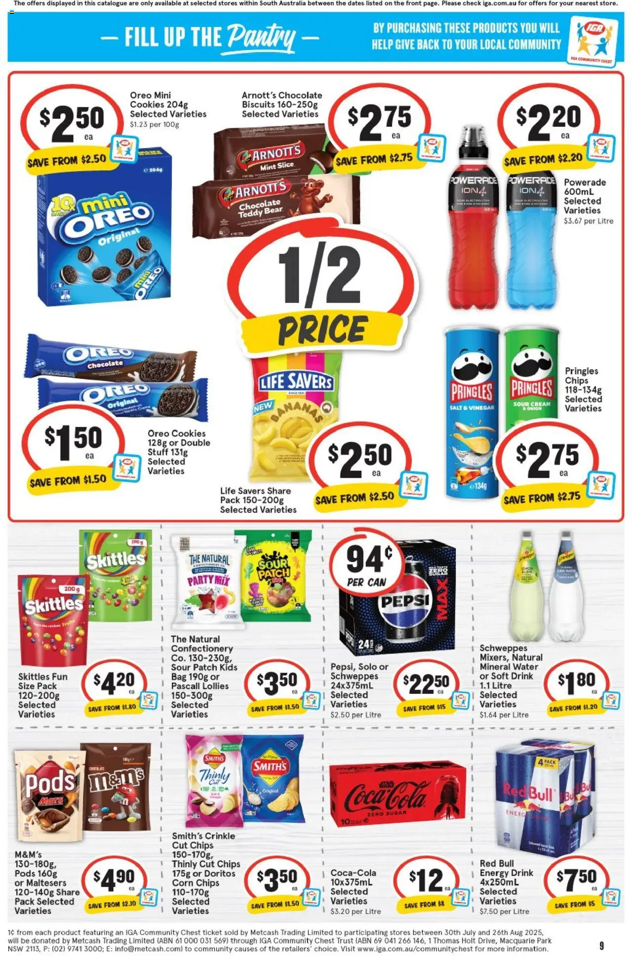 IGA catalogue - valid from 13.08.2025 | Page: 10 | Products: Pepsi, Water, Salt, Bag