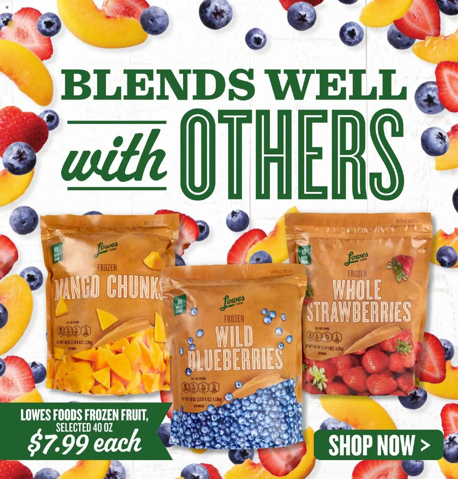 Lowes Foods Weekly Ad - NC - valid from 29.10.2025 | Page: 6 | Products: Pen, Strawberries, Blueberries