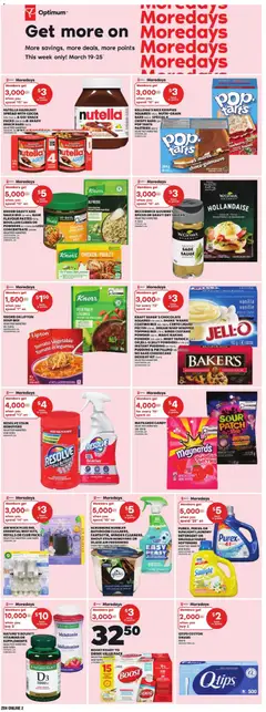 Preview of Zehrs weekly flyer / circulaire from shop Zehrs valid from 19.03.2026 | Page: 9 | Products: Powder, Stain remover, Detergent, Chocolate