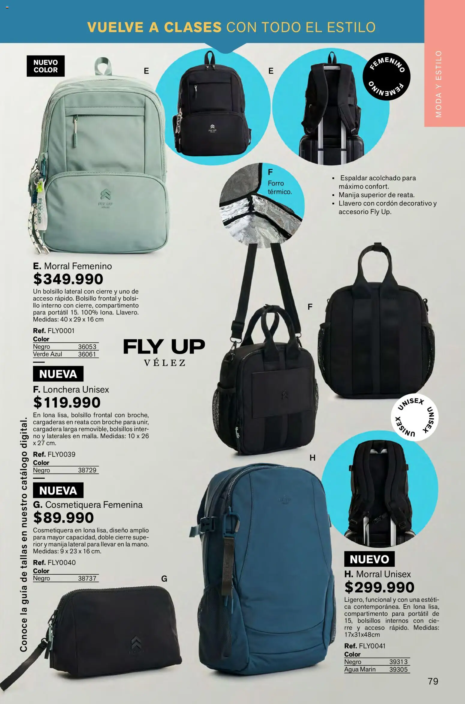 Leonisa revista - valida desde el 02.01.2026 | Página: 79 | Productos: Agua, Lona, Lonchera, Morral