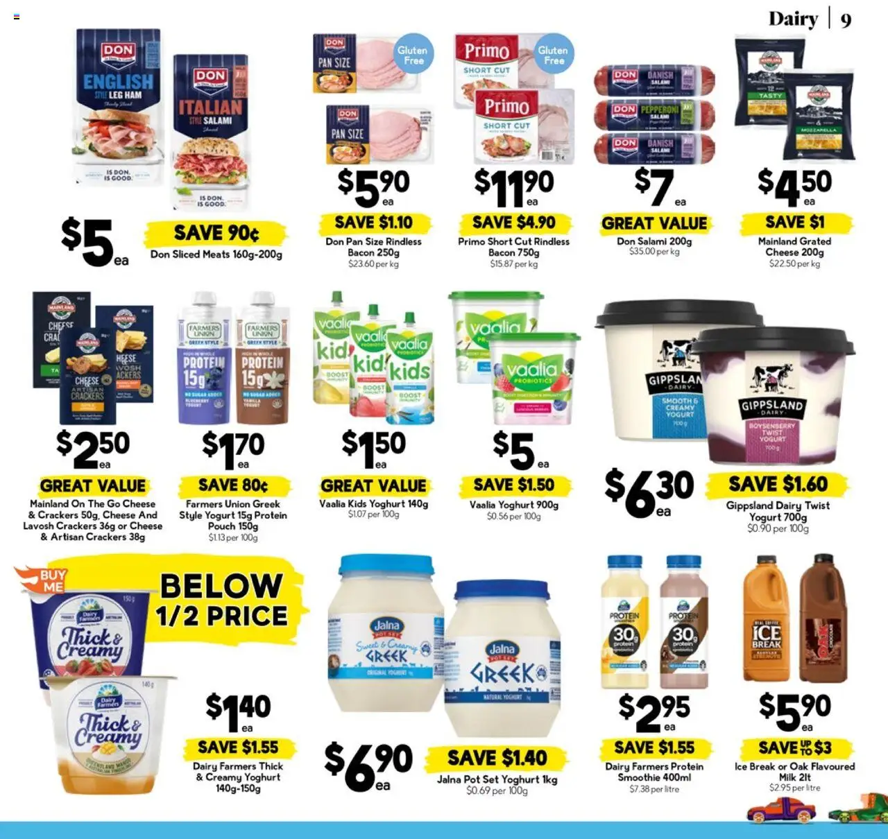 Drakes catalogue - valid from 08.10.2025 | Page: 9 | Products: Bacon, Dairy, Cheese, Ham