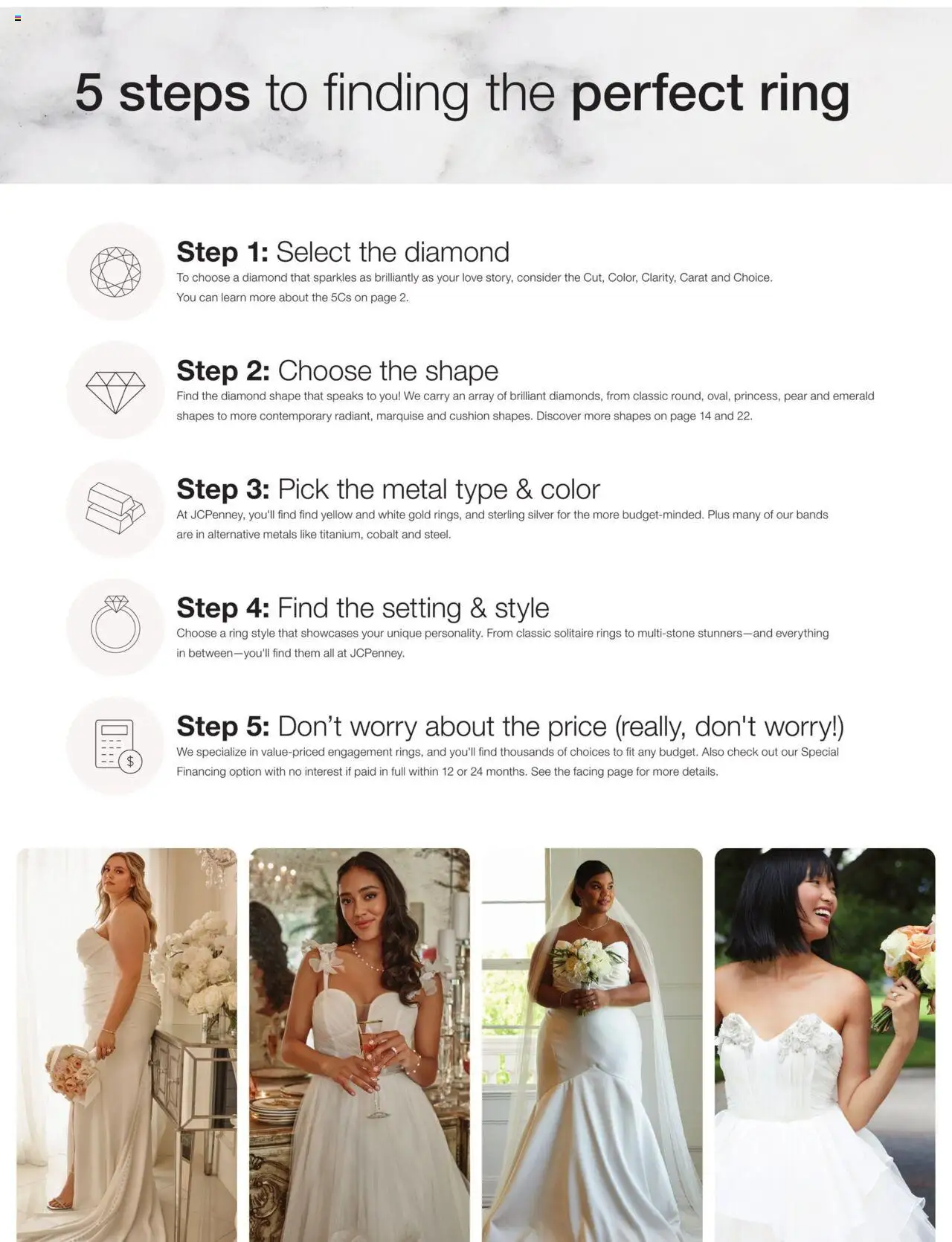 JCPenney The Engagement Guide  - valid from 23.09.2024 | Page: 34 | Products: Ring, Cushion, Pear