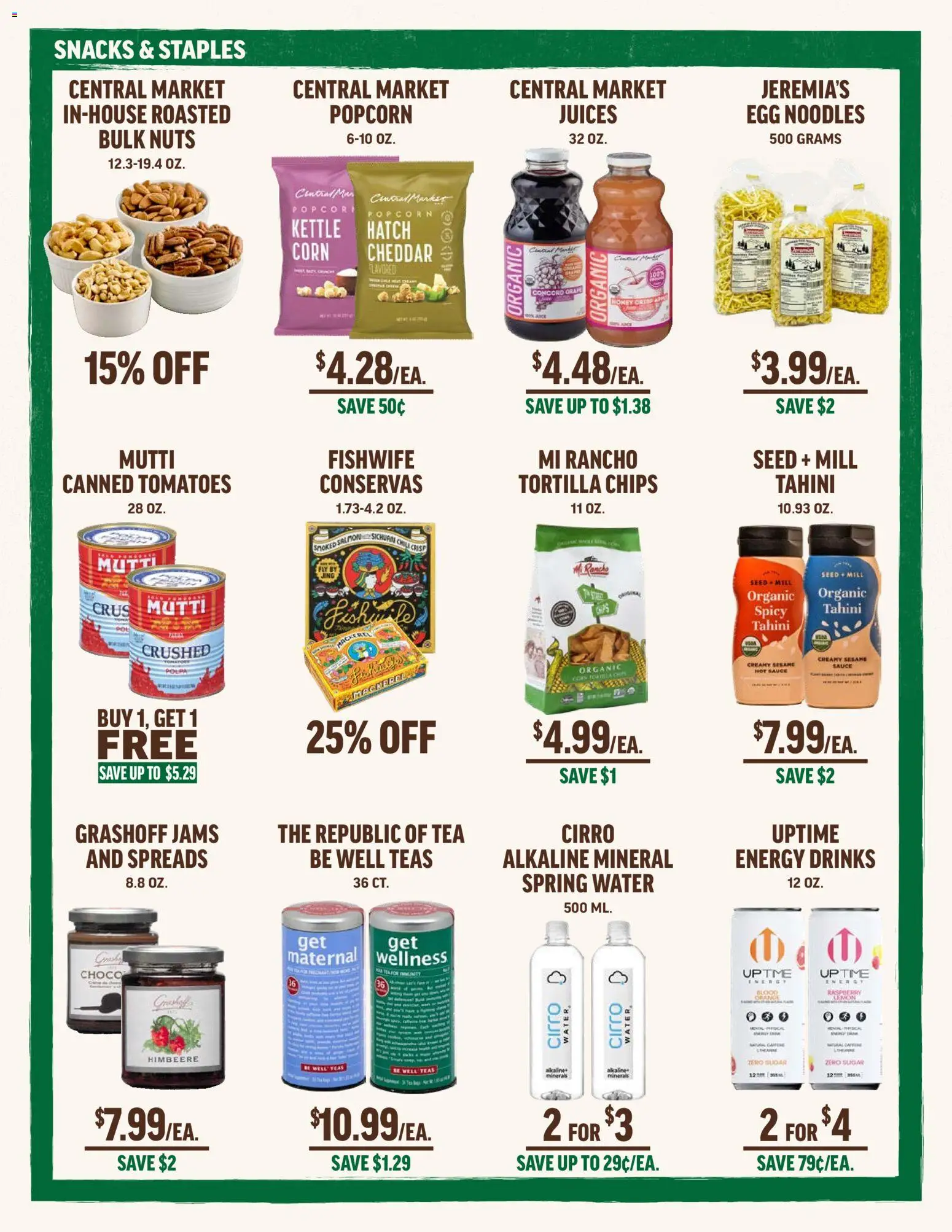 Central Market Weekly Ad - valid from 25.02.2026 | Page: 4 | Products: Corn, Sugar, Lemon, Kettle