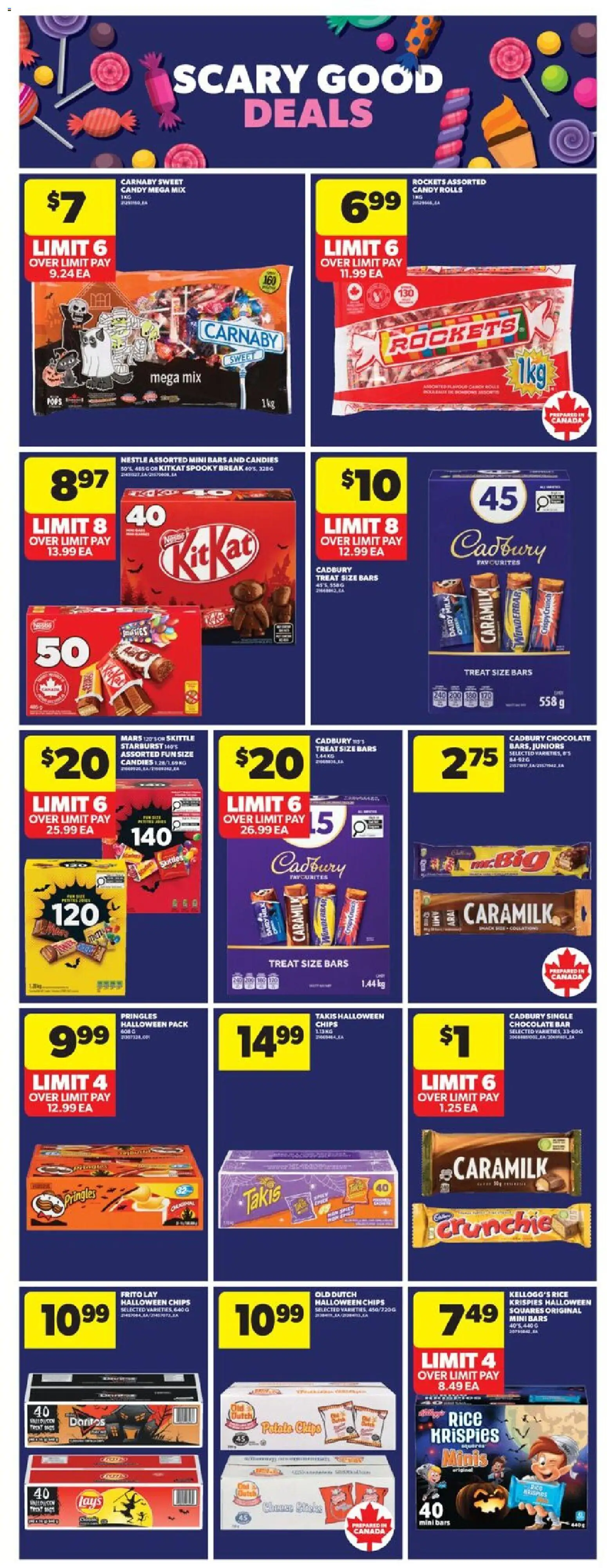 Real Canadian Superstore flyer valid from 23.10.2025 | Page: 12 | Products: Rice, Candies, Chips, Chocolate