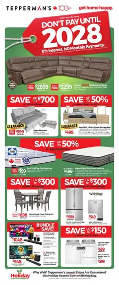 Preview of Tepperman's weekly flyer / circulaire from shop Tepperman's valid from 04.12.2025