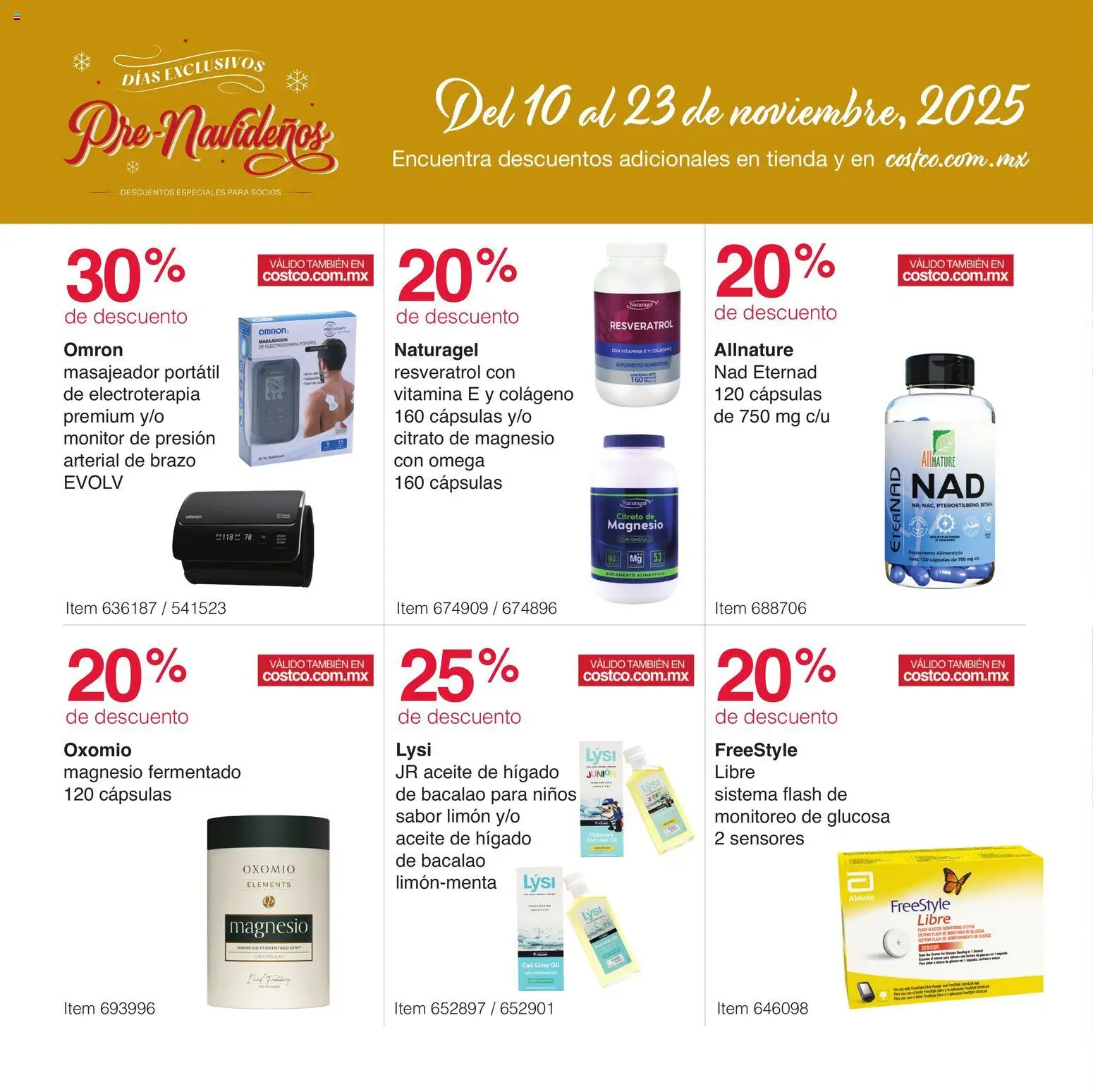 Nuevas ofertas de Costco válidas en toda la República Mexicana desde el 10.11.2025. ¡Encuentra las mejores ofertas en Costco catálogo Pre-Navideños! | Página: 18 | Productos: Limón, Aceite, Monitor