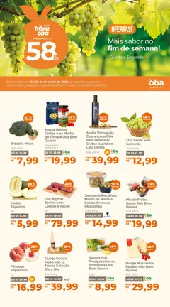 Oba Hortifruti - Ofertas da semana - Pré-Visualização do folheto da loja Oba Hortifruti, válido de 19.02.2026