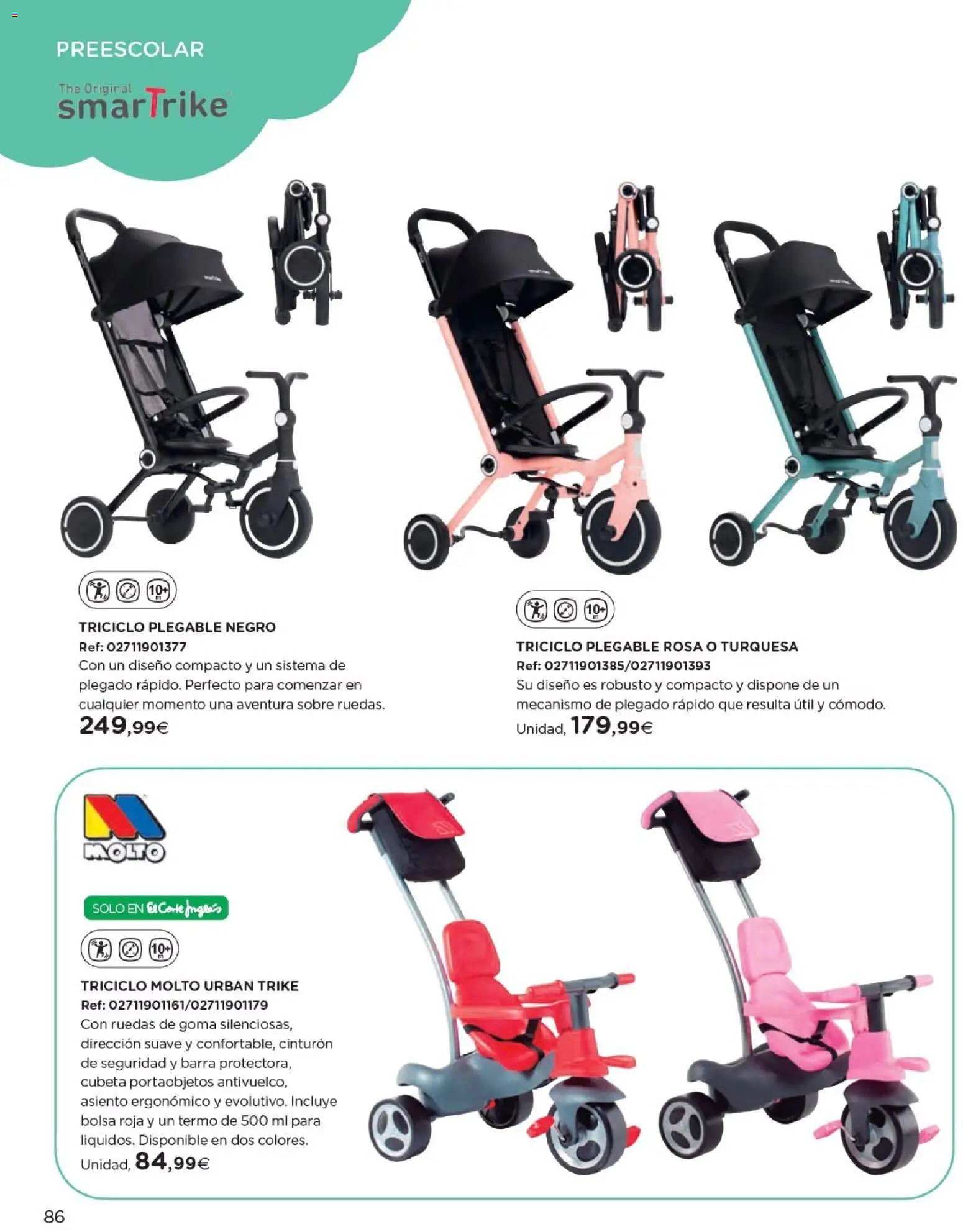 Nuevas ofertas de El Corte Inglés válidas en toda la República Mexicana desde el 27.10.2025. ¡Encuentra las mejores ofertas en El Corte Inglés catálogo Juguetes! | Página: 86 | Productos: Bolsa, Barra, Termo, Sobre