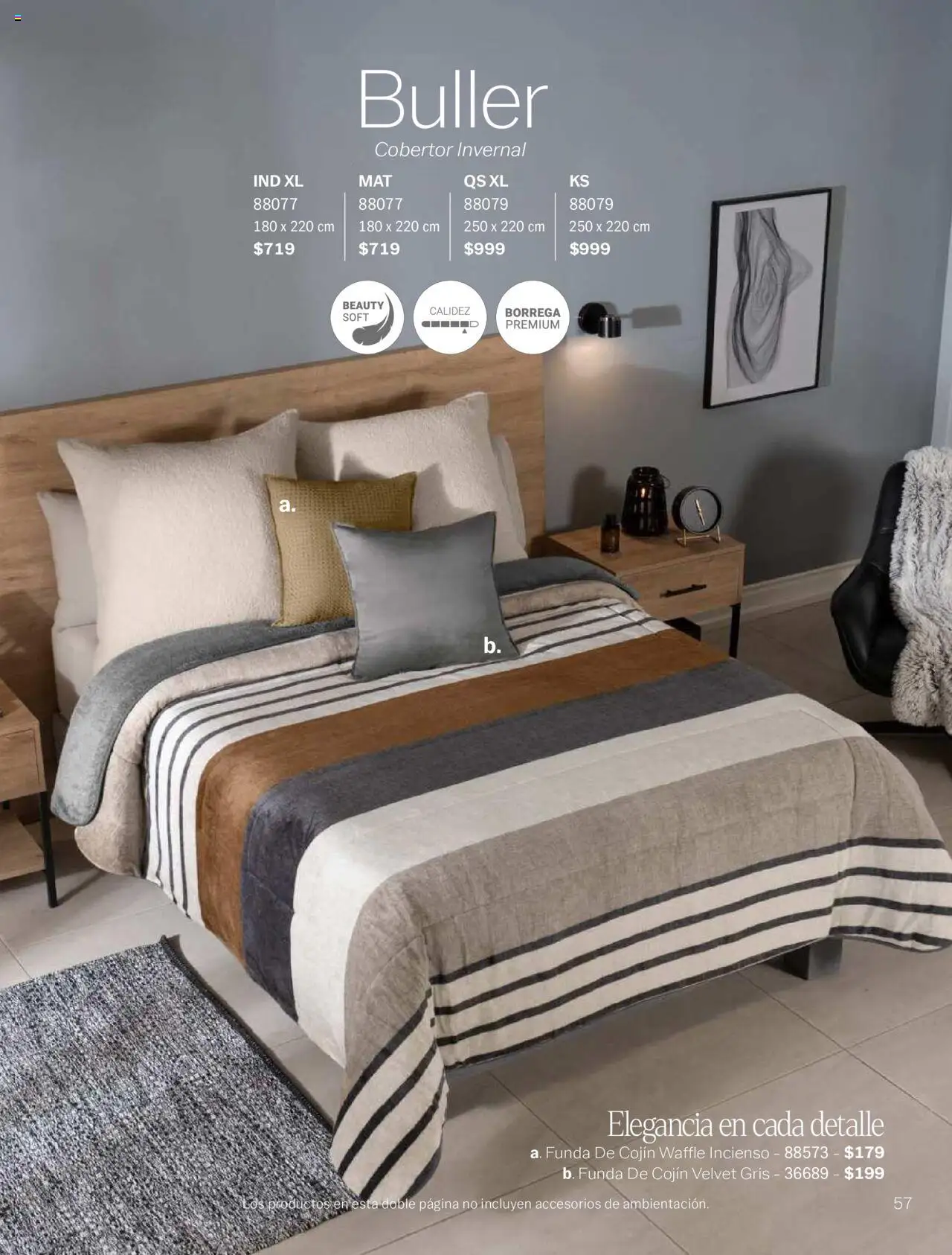 Nuevas ofertas de Vianney válidas en toda la República Mexicana desde el 15.08.2025. ¡Encuentra las mejores ofertas en Vianney - Catálogo Invierno! | Página: 59 | Productos: Cobertor, Funda