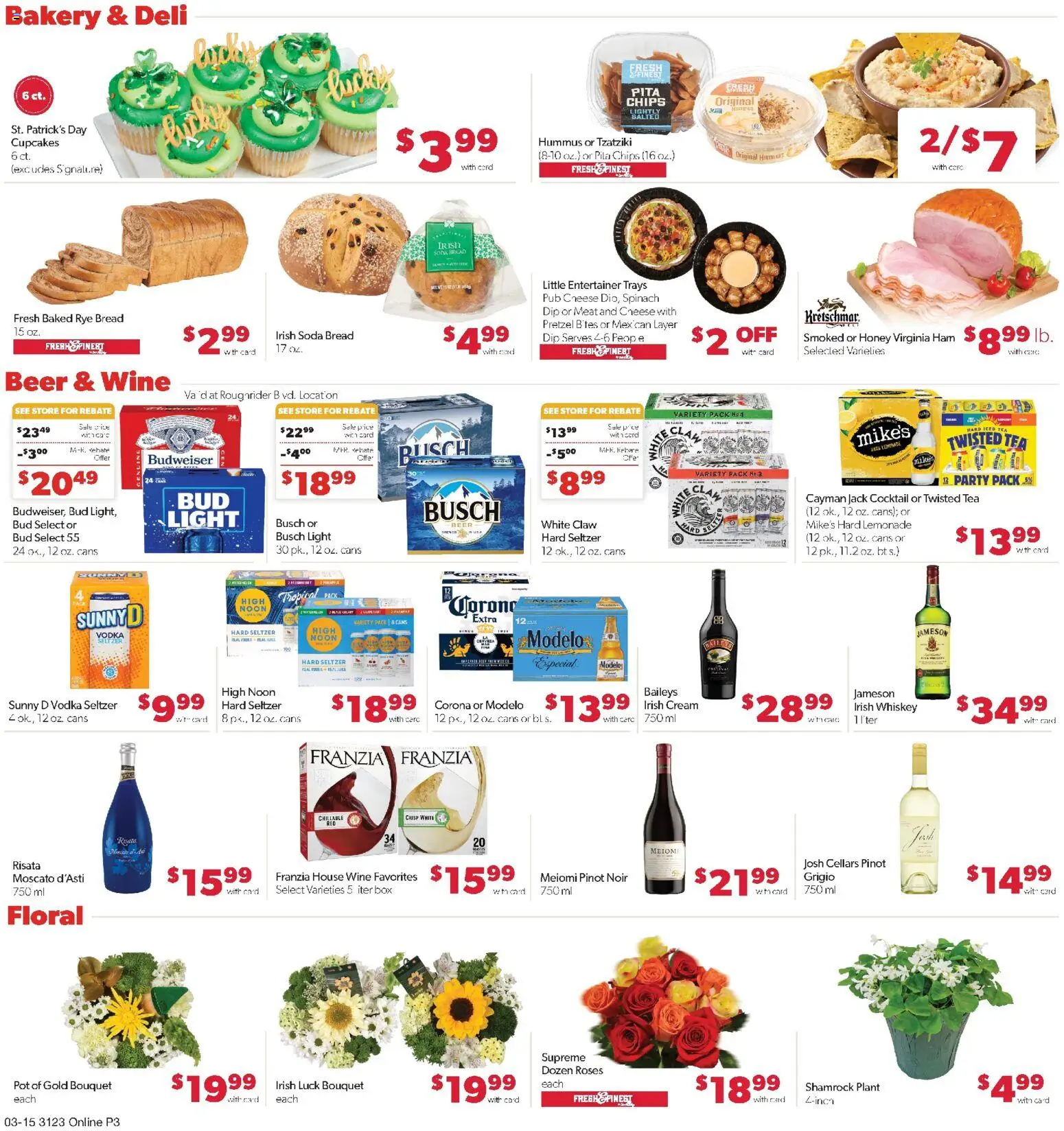 Family Fare Weekly Ad - valid from 15.03.2026 | Page: 8 | Products: Spinach, Box, Bread, Beer