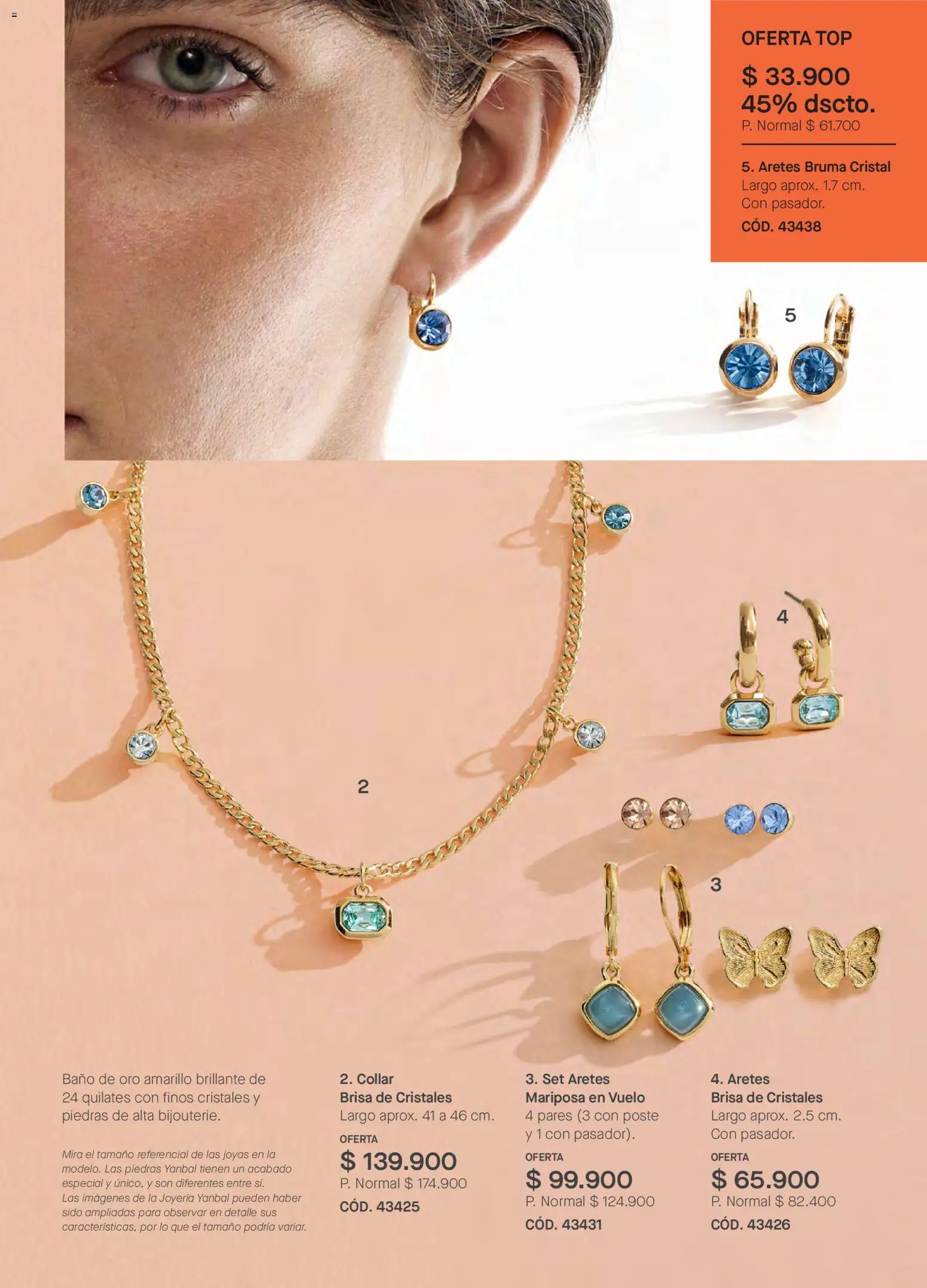 Yanbal revista - valida desde el 28.02.2026 | Página: 23 | Productos: Aretes, Baño, Top, Collar