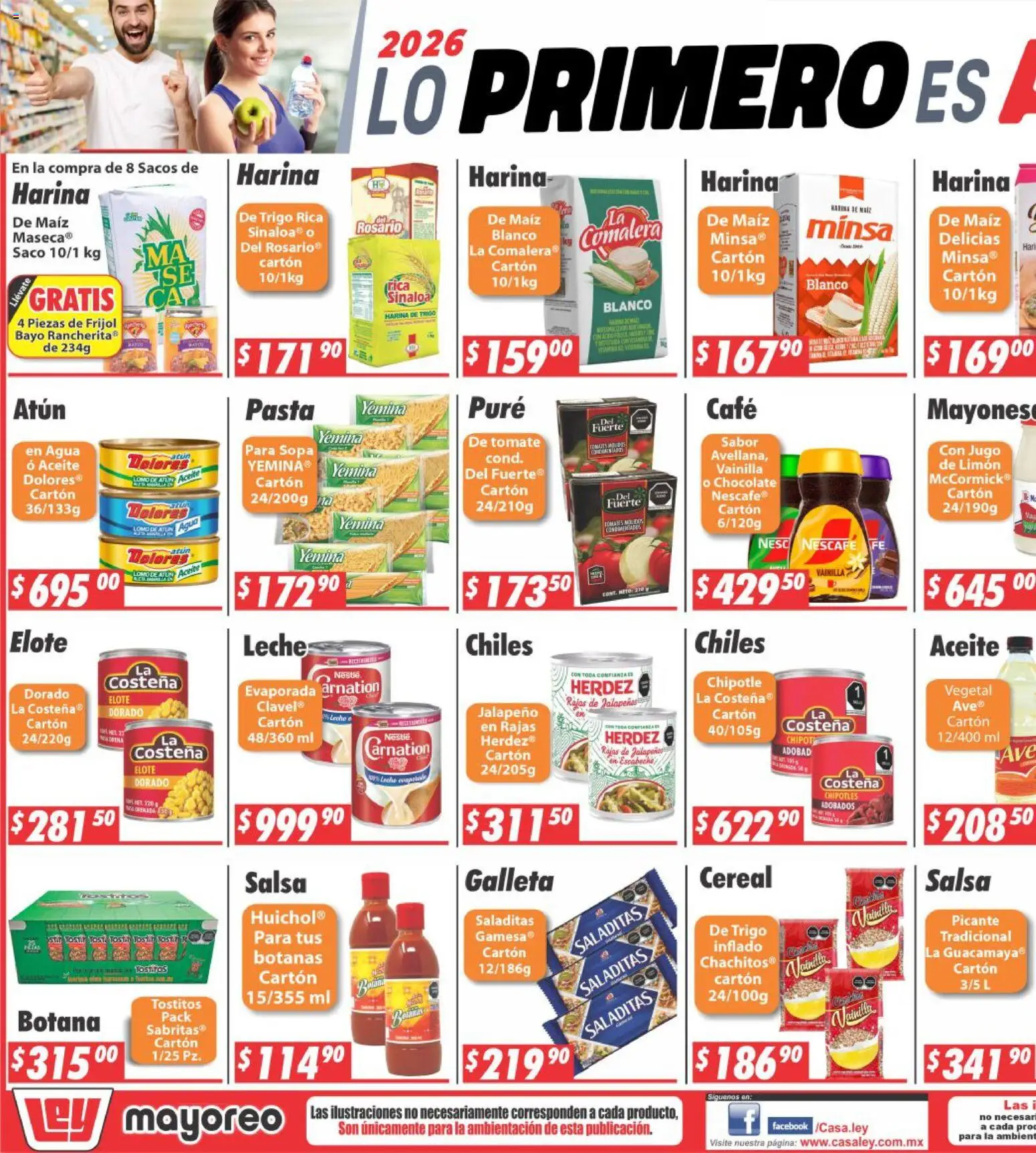 Nuevas ofertas de Casa Ley válidas en toda la República Mexicana desde el 19.01.2026. ¡Encuentra las mejores ofertas en Casa Ley folleto Sinaloa! | Página: 5 | Productos: Maíz, Leche, Chocolate, Rosario
