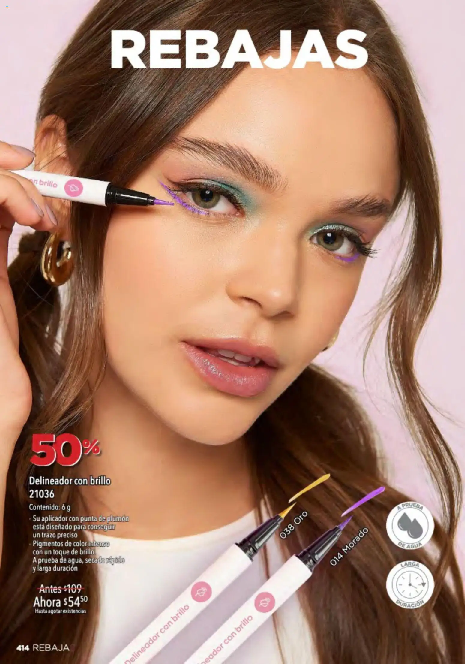 Nuevas ofertas de Ilusión válidas en toda la República Mexicana desde el 01.03.2026. ¡Encuentra las mejores ofertas en Ilusión catálogo Primavera! | Página: 416 | Productos: Agua, Brillo, Delineador