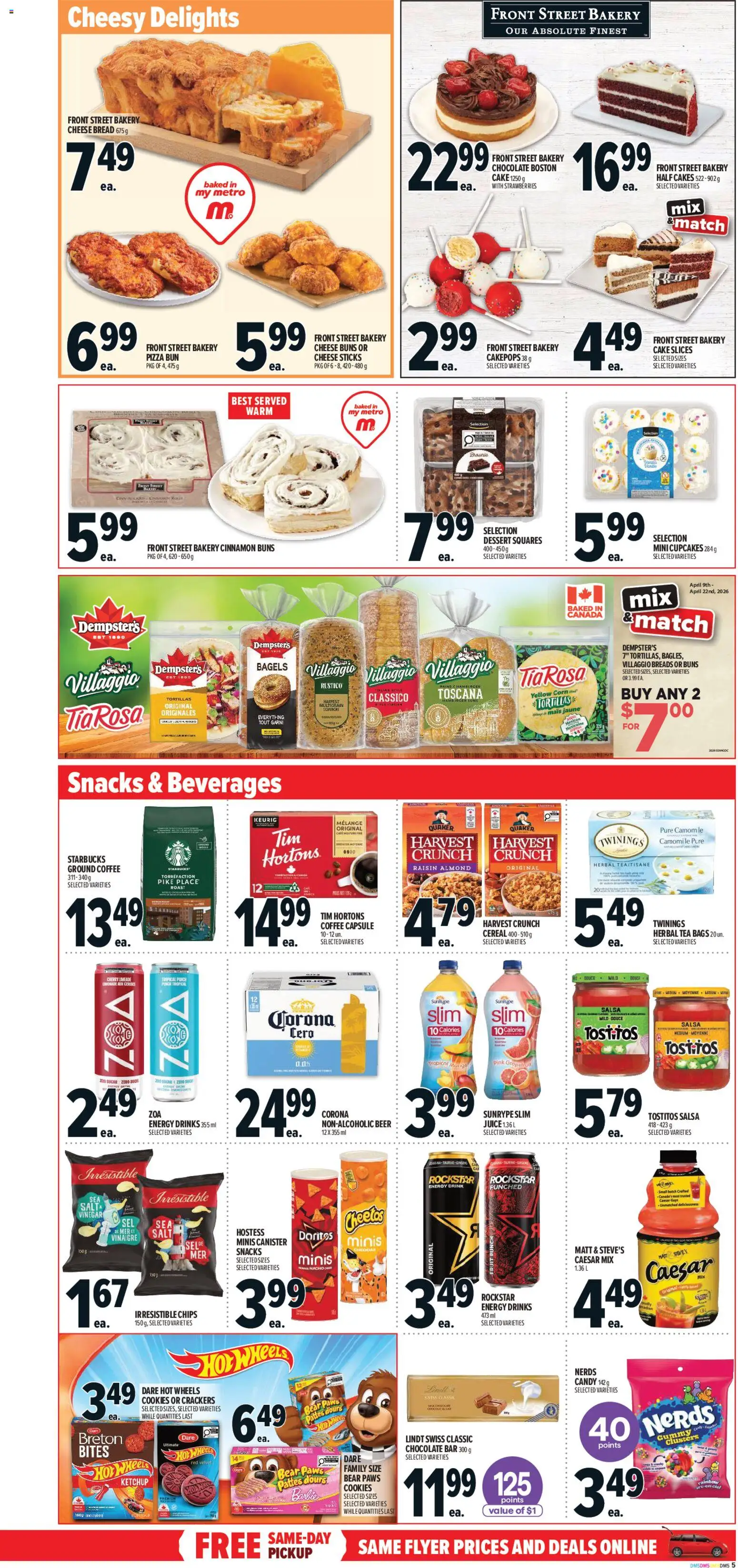 Metro flyer valid from 09.04.2026 | Page: 10 | Products: Tea, Ketchup, Cookies, Chocolate