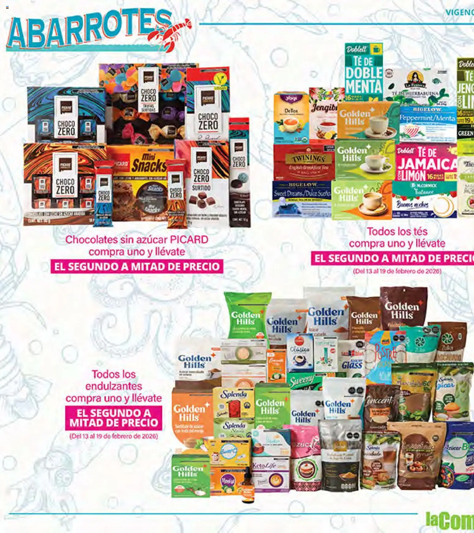 Nuevas ofertas de La Comer válidas en toda la República Mexicana desde el 13.02.2026. ¡Encuentra las mejores ofertas en La Comer folleto Ofertas! | Página: 12 | Productos: Azúcar, Té