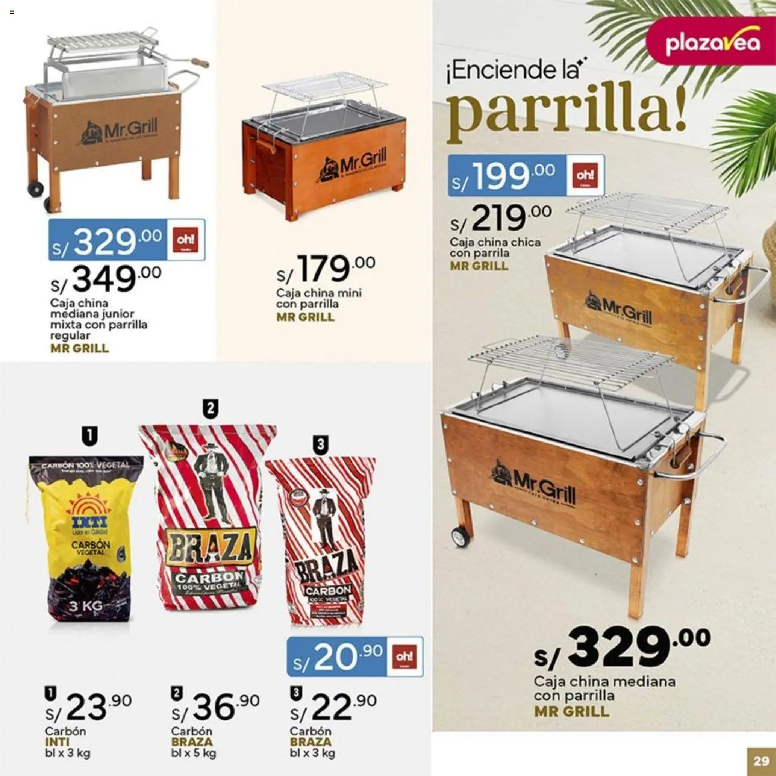 Catálogo Plaza Vea válido desde 26.12.2025 | Página: 29 | Productos: Caja, Parrilla