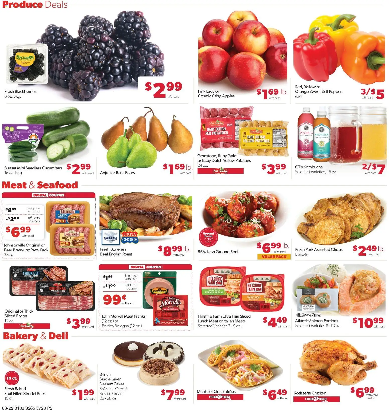 Family Fare Weekly Ad - ND - valid from 22.03.2026 | Page: 2 | Products: Peppers, Ham, Beer, Beef