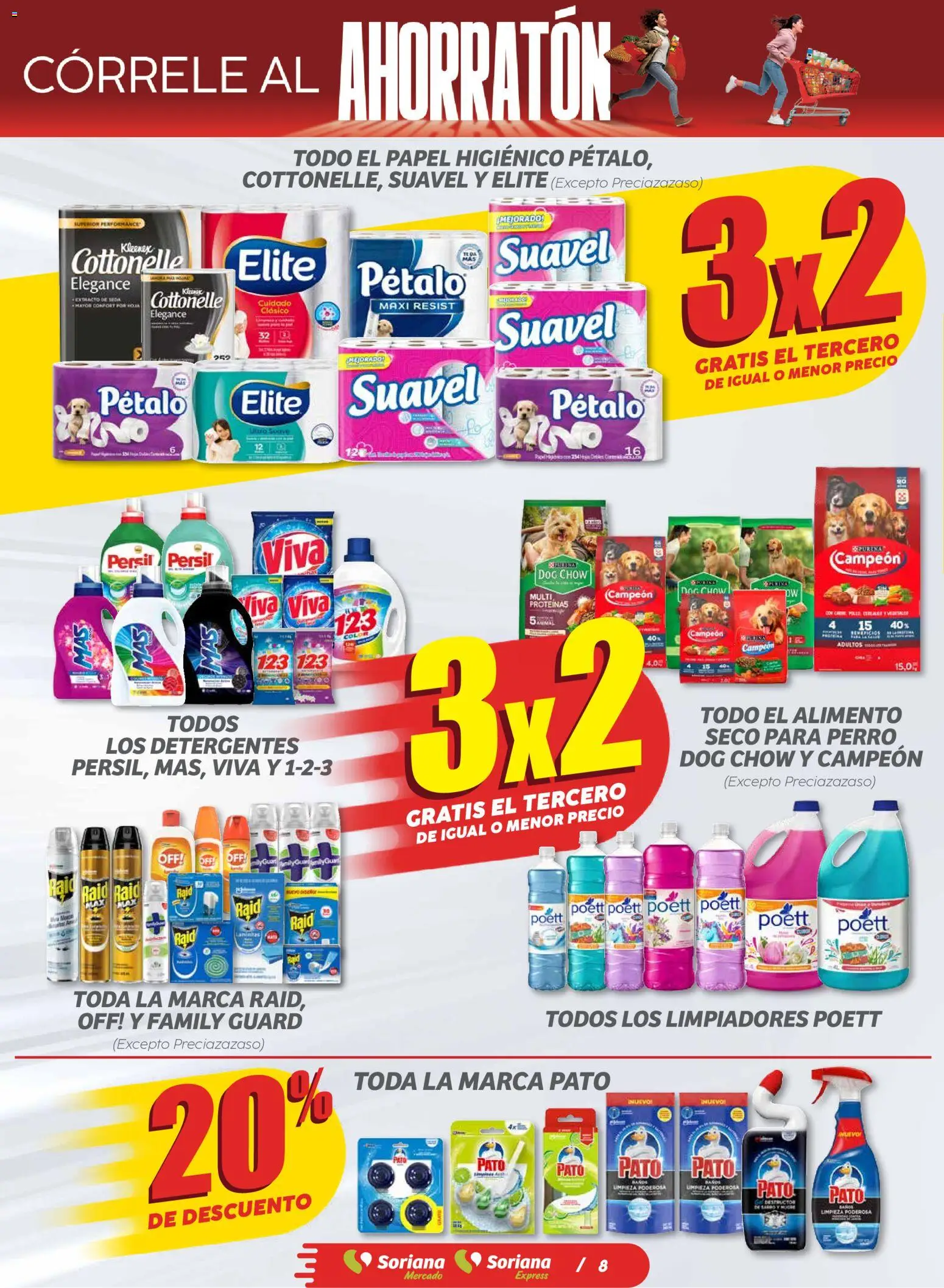Nuevas ofertas de Soriana válidas en toda la República Mexicana desde el 30.10.2025. ¡Encuentra las mejores ofertas en Soriana - Ahorratón Soriana Mercado Nacional! | Página: 8 | Productos: Papel higiénico