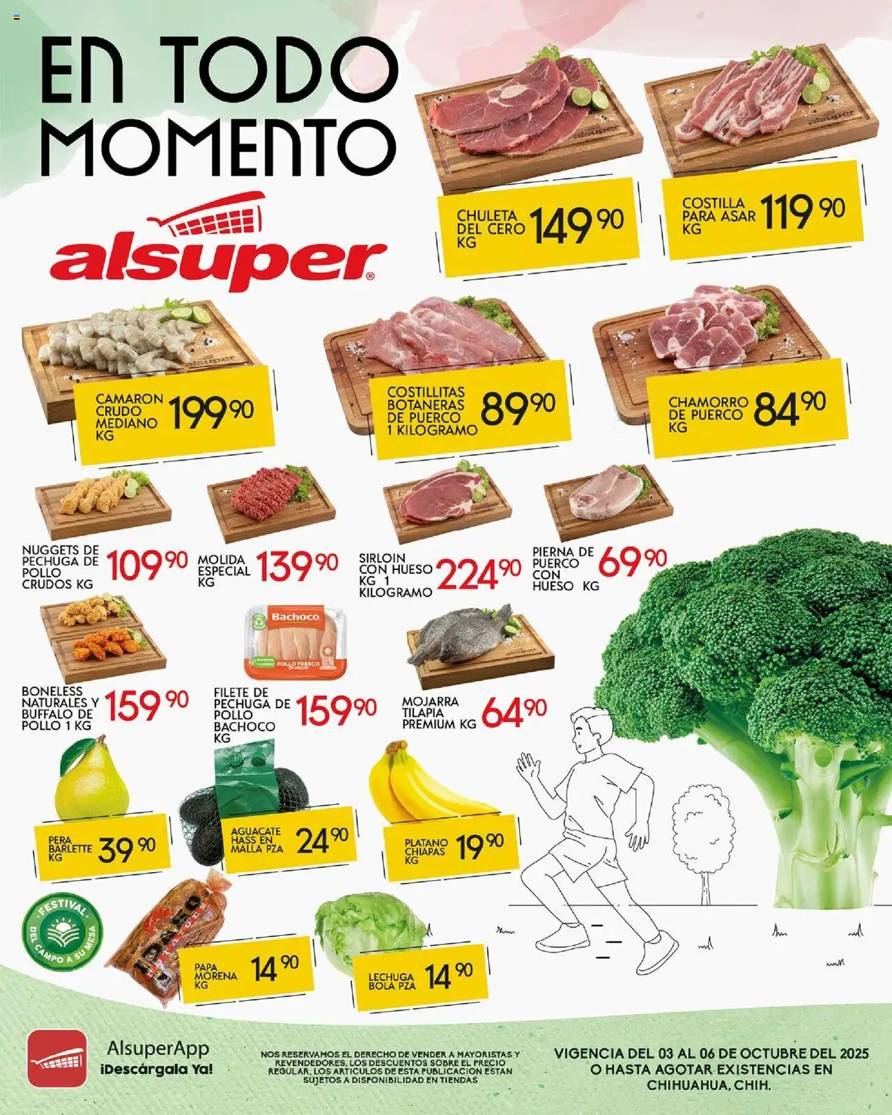 Nuevas ofertas de Alsuper válidas en toda la República Mexicana desde el 03.10.2025. ¡Encuentra las mejores ofertas en Alsuper - Folleto! | Página: 1 | Productos: Pollo, Lechuga, Aguacate, Malla