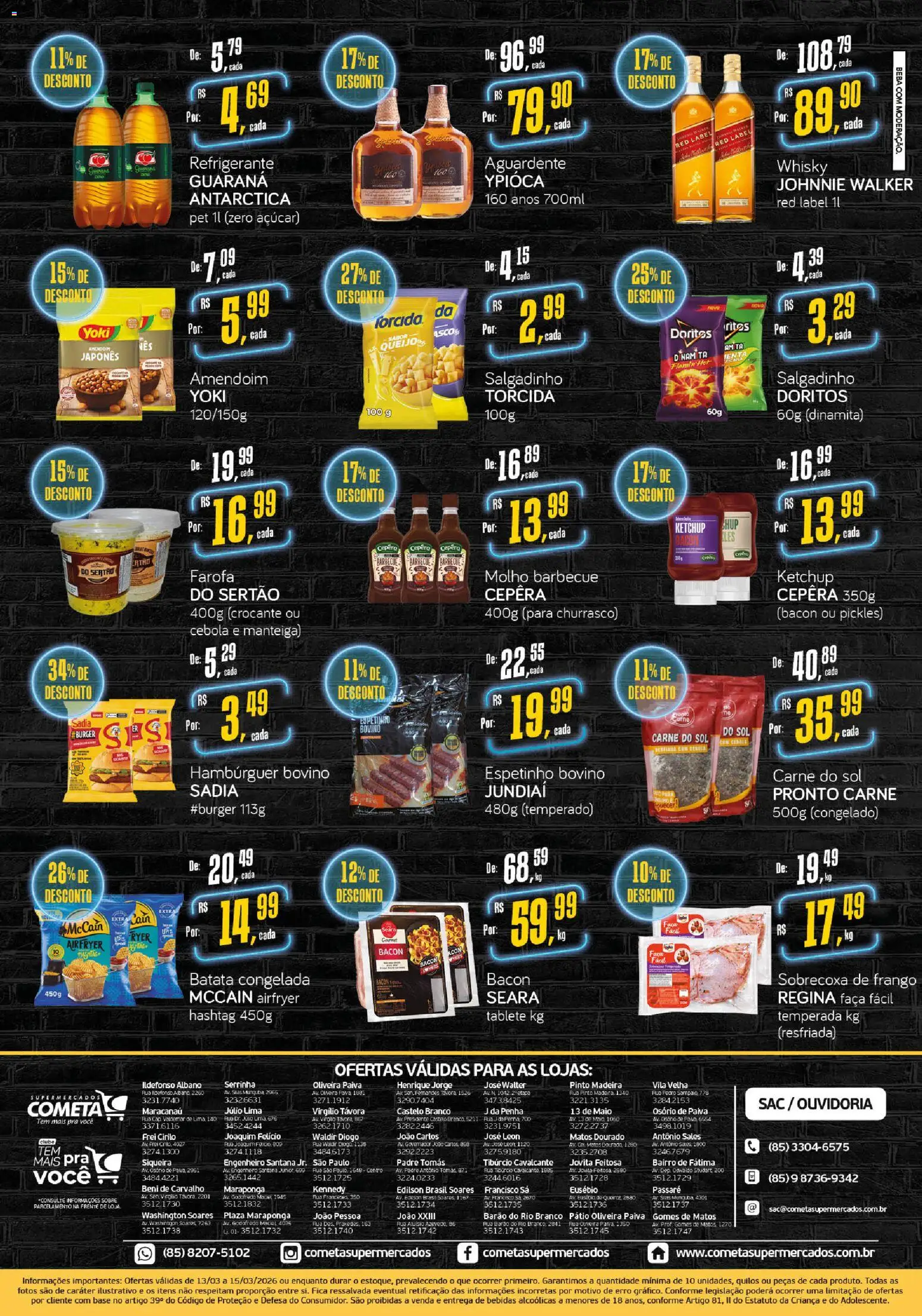 Cometa Supermercados Folheto - válido de 13.03.2026 | Página: 2 | Produtos: Ketchup, Açúcar, Batata, Frango