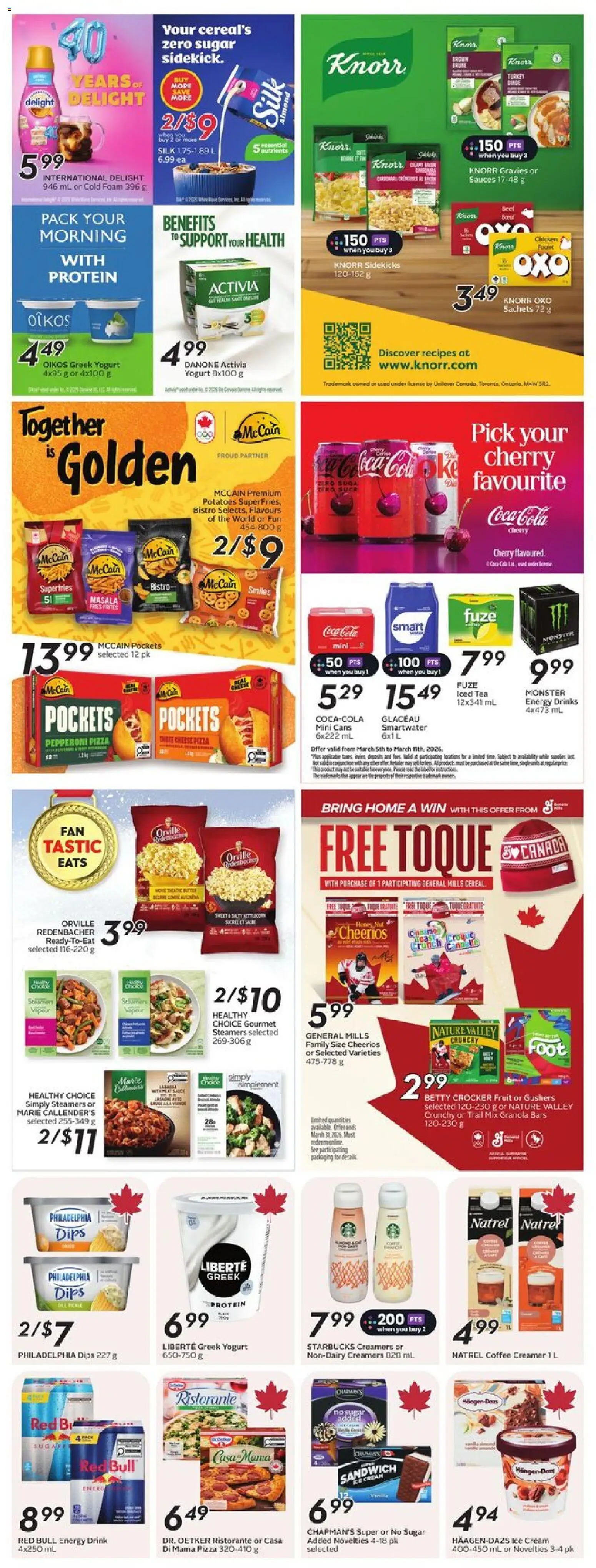 Safeway flyer valid from 05.03.2026 | Page: 23 | Products: Tea, Potatoes, Coffee, Pizza