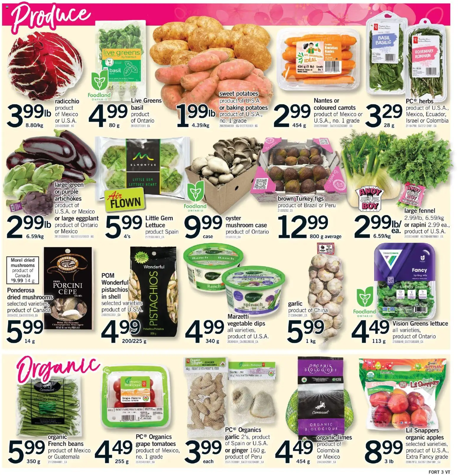 Fortinos flyer valid from 26.03.2026 | Page: 4 | Products: Potatoes, Case, Apples, Tomatoes