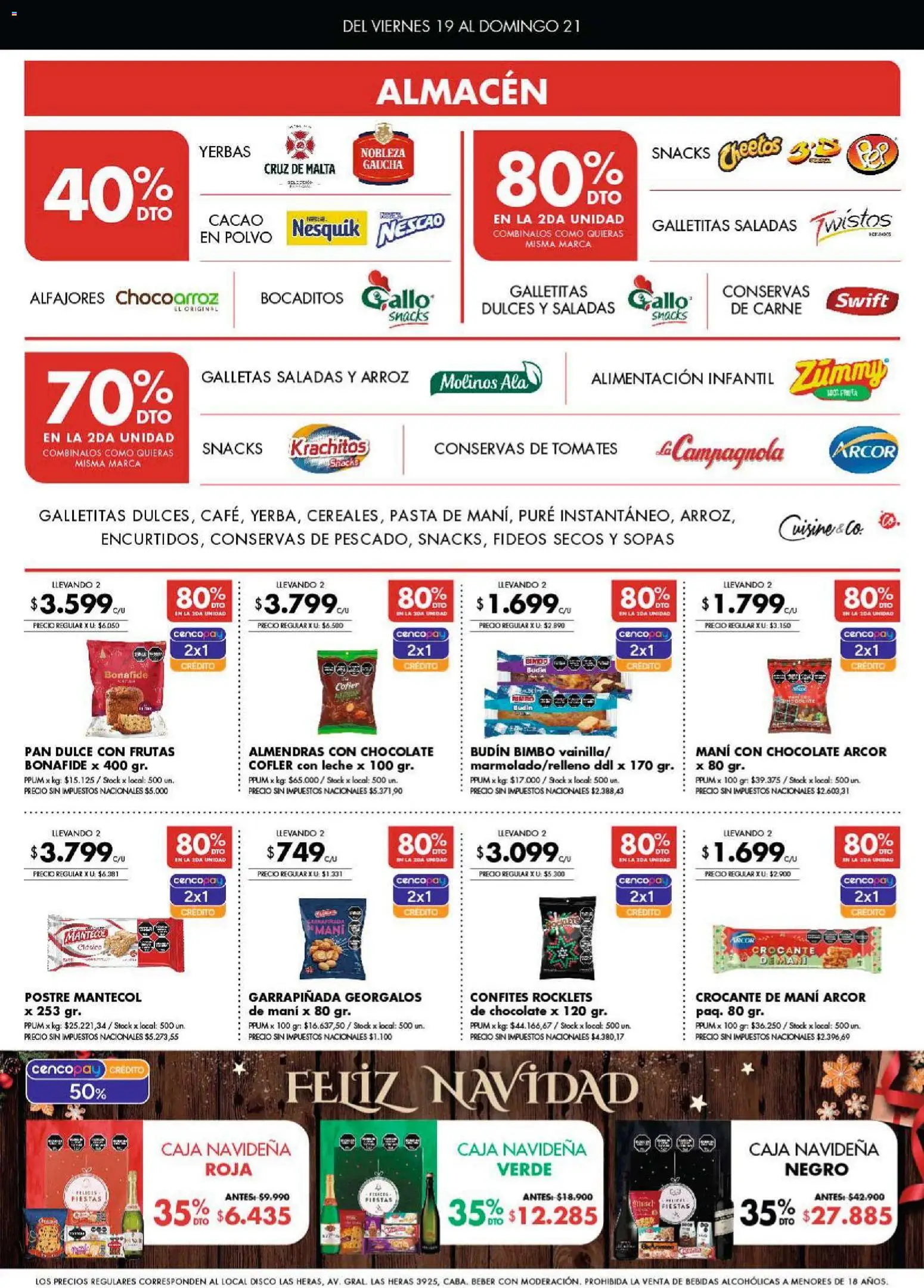 Disco - Ofertas | Córdoba │ válido desde el 18.12.2025 | Página: 2 | Productos: Galletitas, Polvo, Mani, Fideos