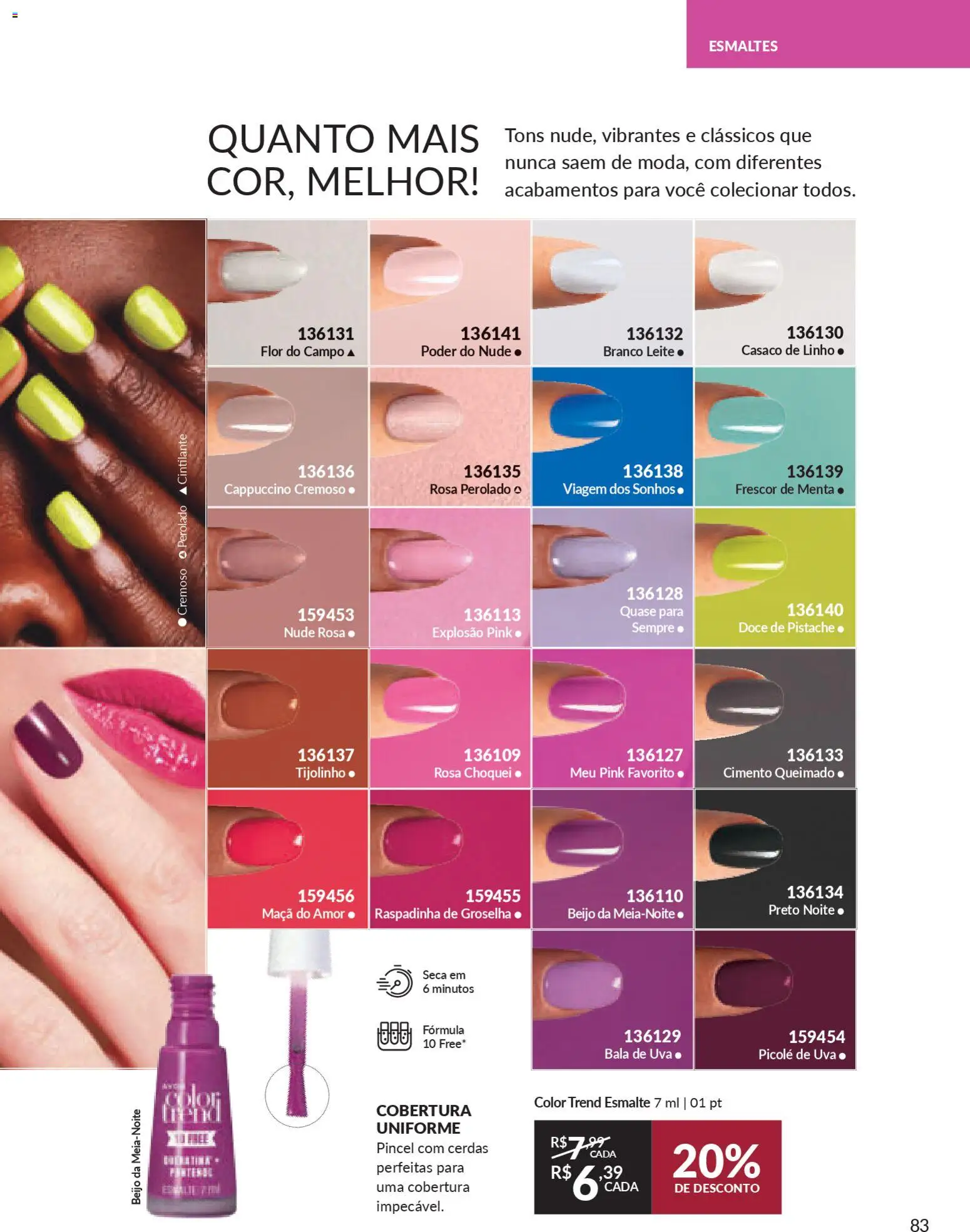 Avon Folheto - válido de 21.11.2025 | Página: 83 | Produtos: Pincel, Cimento, Casaco, Bala
