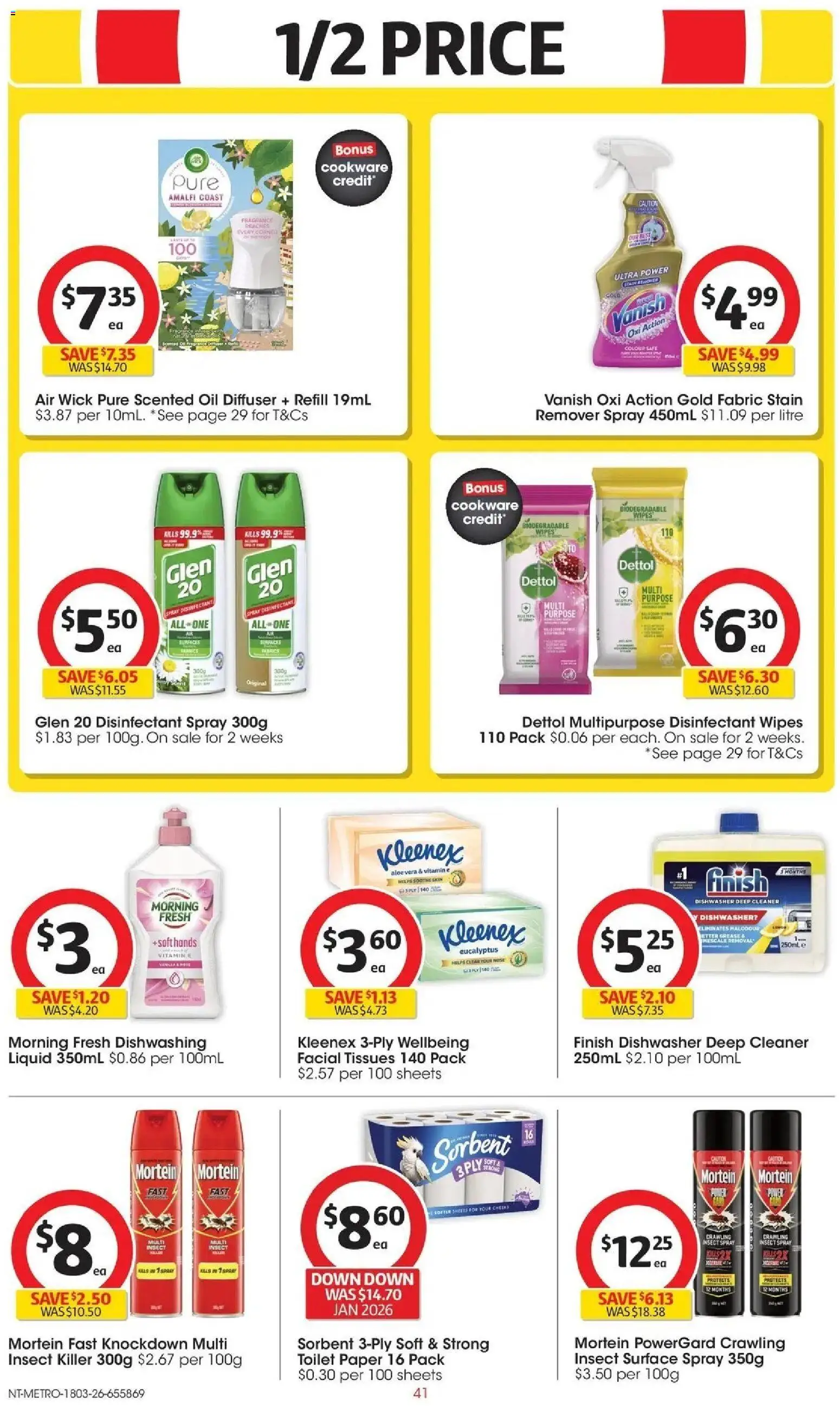 Coles catalogue - valid from 17.03.2026 | Page: 41 | Products: Fragrance, Stain remover, Toilet paper, Vitamin