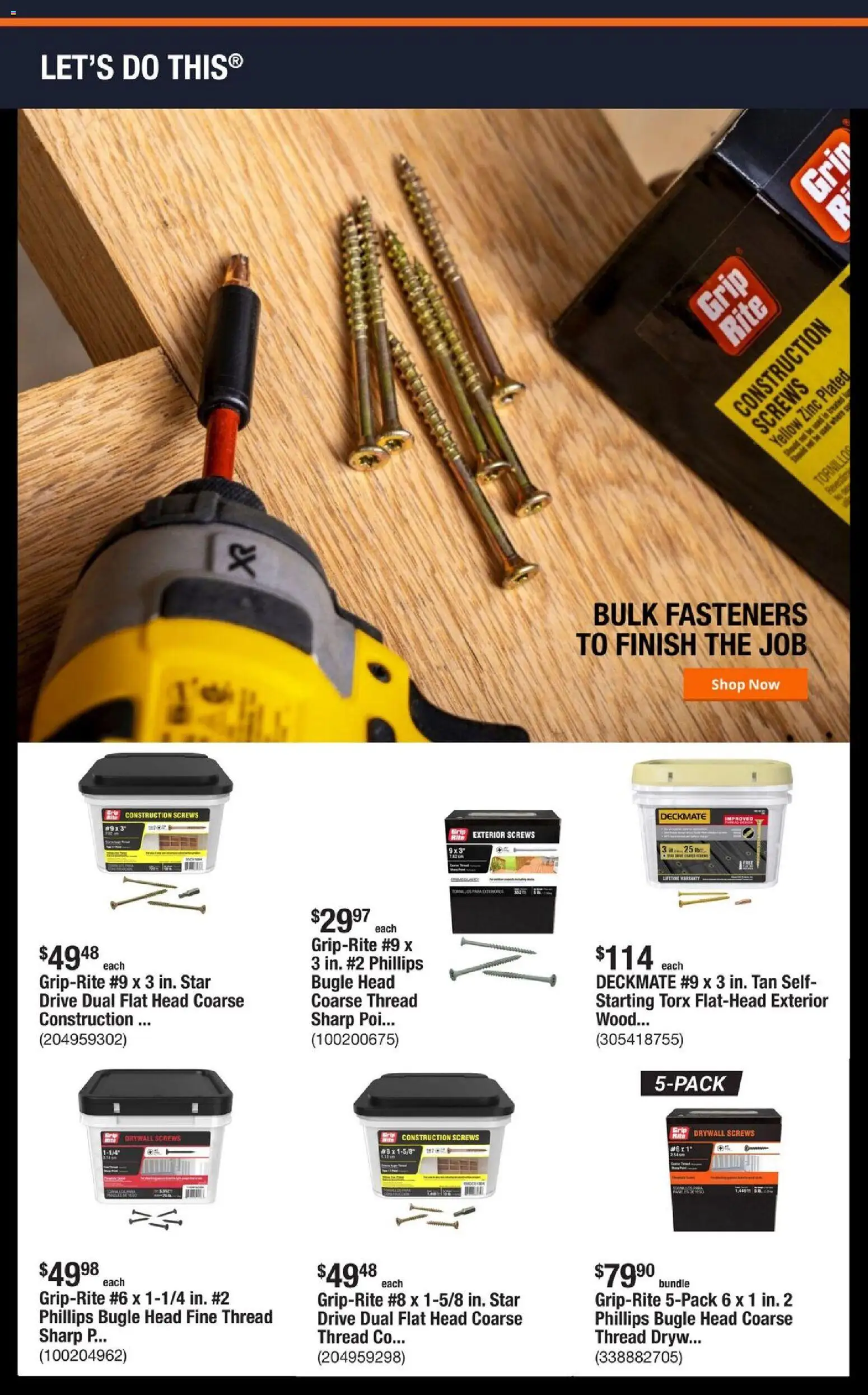 Home Depot Shop Pro Ad - NC - valid from 24.11.2025 | Page: 3 | Products: Zinc