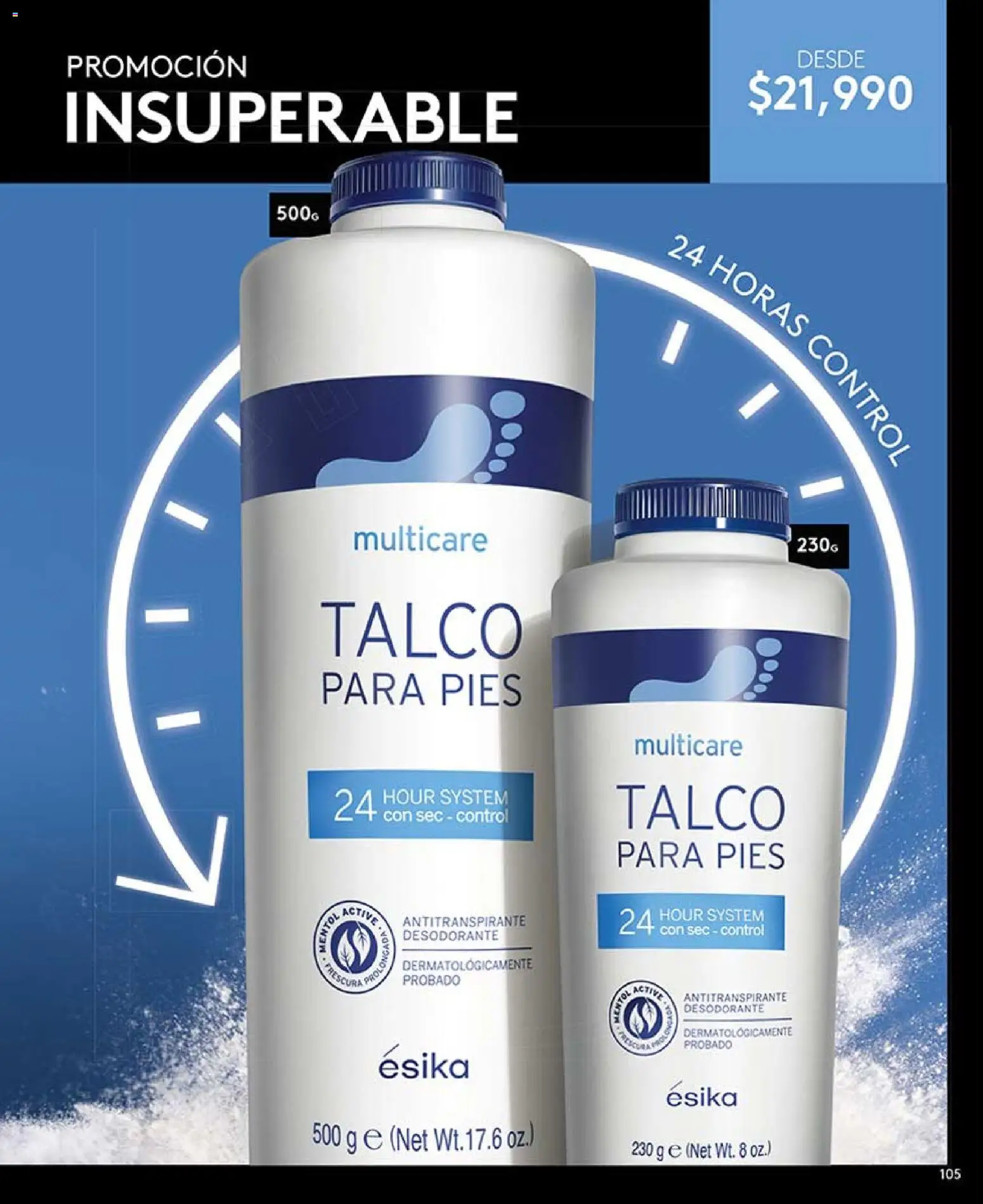 Ésika revista - valida desde el 03.04.2026 | Página: 105 | Productos: Desodorante, Antitranspirante