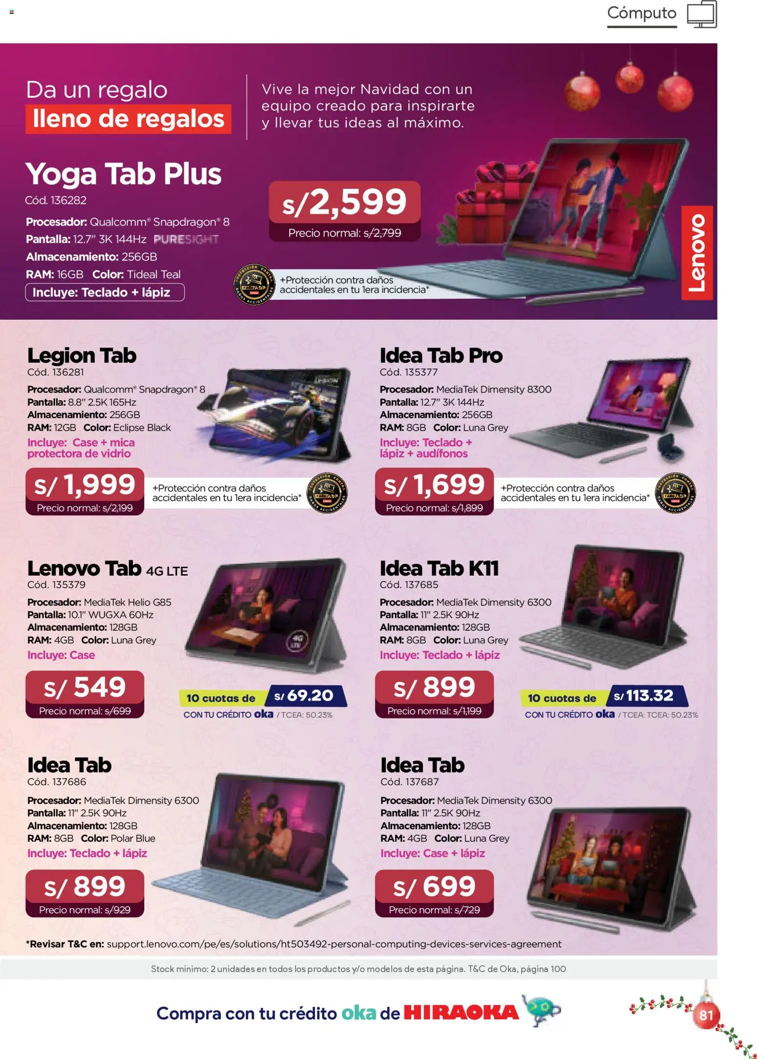 Catálogo Hiraoka válido desde 06.12.2025 | Página: 81 | Productos: Teclado, Audífonos