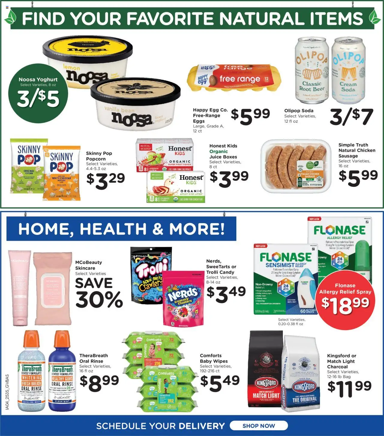 Kroger Ad - valid from 01.10.2025 | Page: 6 | Products: Juice, Beer, Cream, 2人掛けソファ