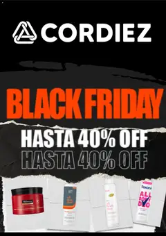 Vista previa Cordiez Black Friday válido desde el 27.11.2025