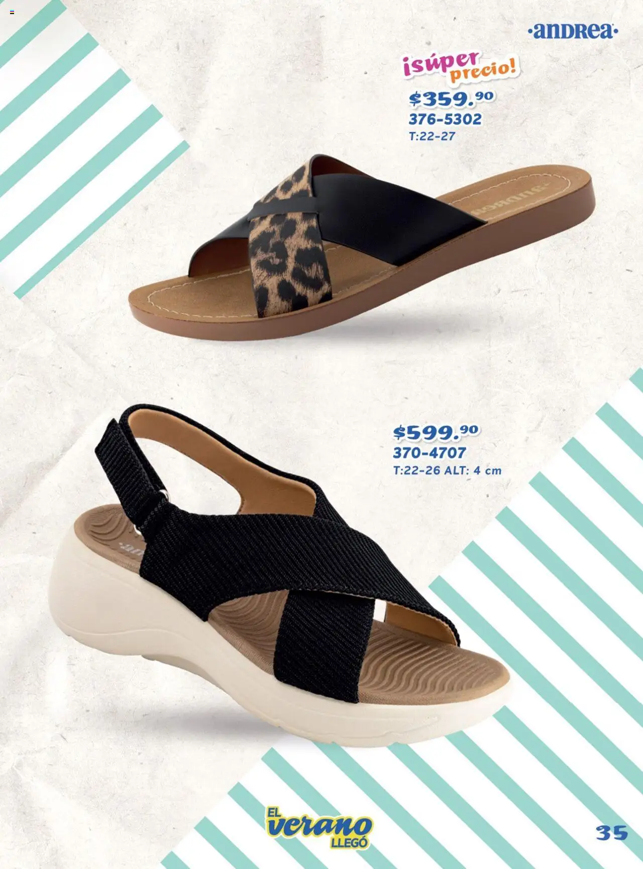 Nuevas ofertas de Andrea válidas en toda la República Mexicana desde el 27.04.2025. ¡Encuentra las mejores ofertas en Andrea catálogo Avence de Verano! | Página: 35