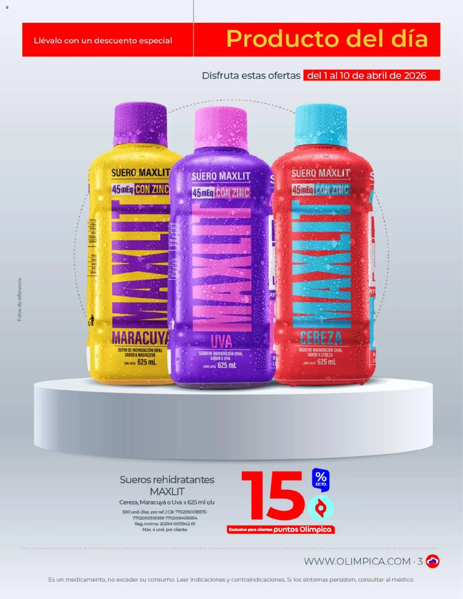 Olímpica revista - valida desde el 01.04.2026 | Página: 3 | Productos: Maracuyá, Uva