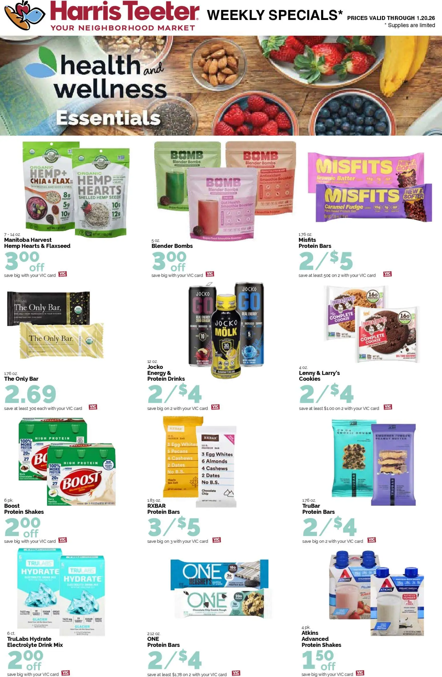 Harris Teeter Weekly Ad - NC - valid from 14.01.2026 | Page: 16 | Products: Butter, Blender, Cookies, Hat