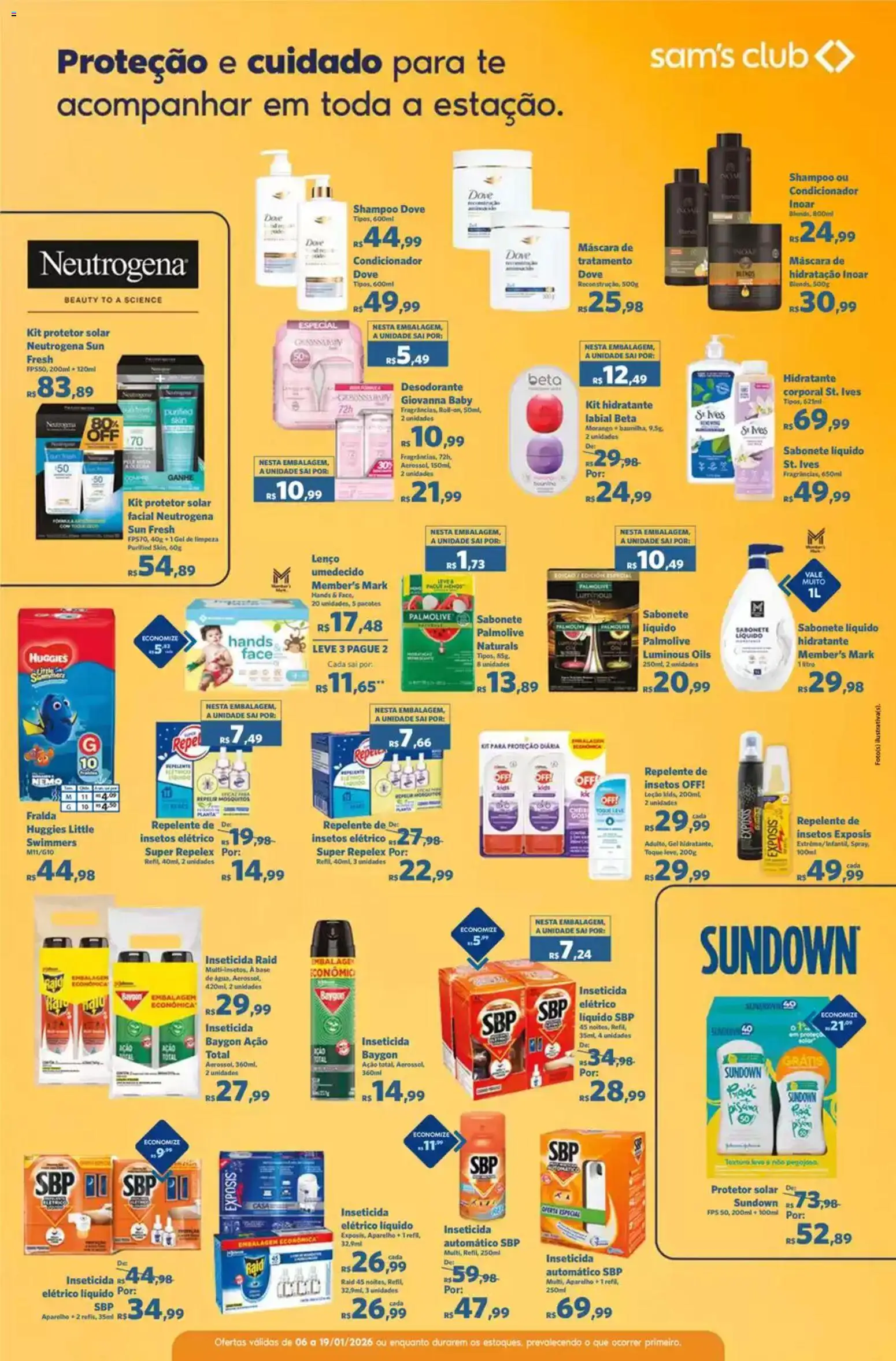 Sam's Club Folheto - válido de 06.01.2026 | Página: 18 | Produtos: Desodorante, Base, Gel de limpeza, Repelente