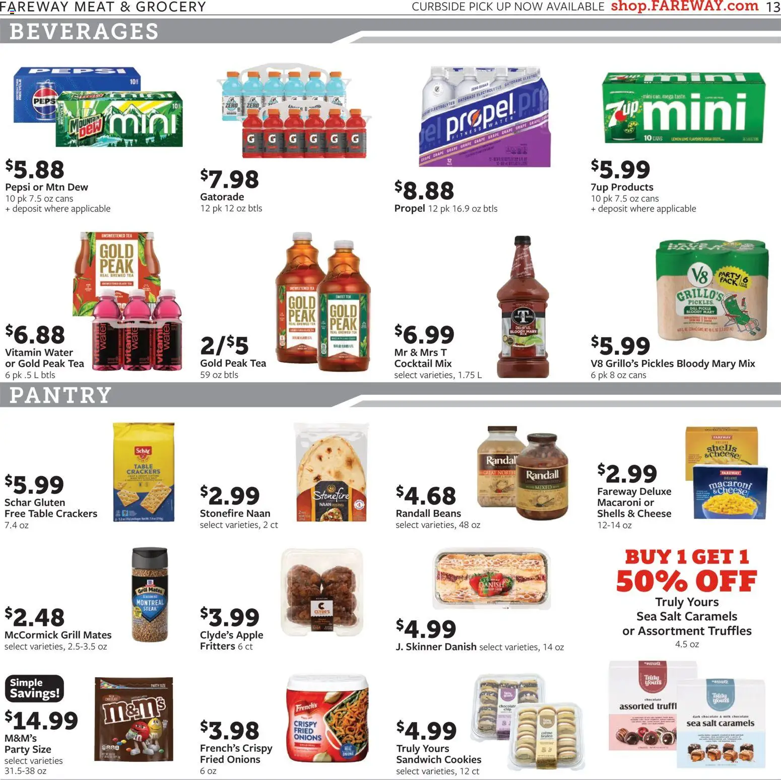 Fareway - Weekly Ad - valid from 26.01.2026 | Page: 13 | Products: Table, Cookies, Water, Salt