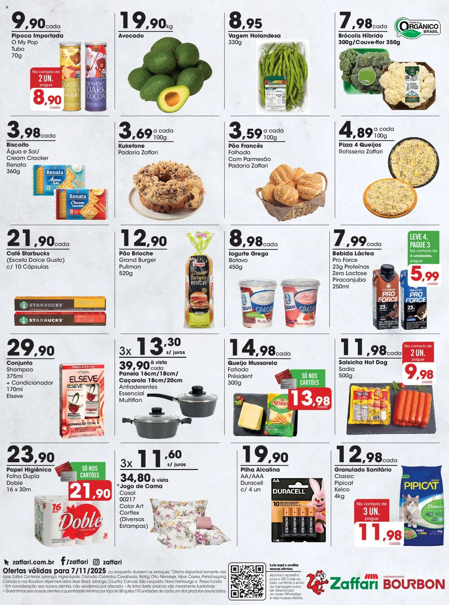 Zaffari Folheto - válido de 07.11.2025 | Página: 2 | Produtos: Shampoo, Condicionador, Café, Flocos