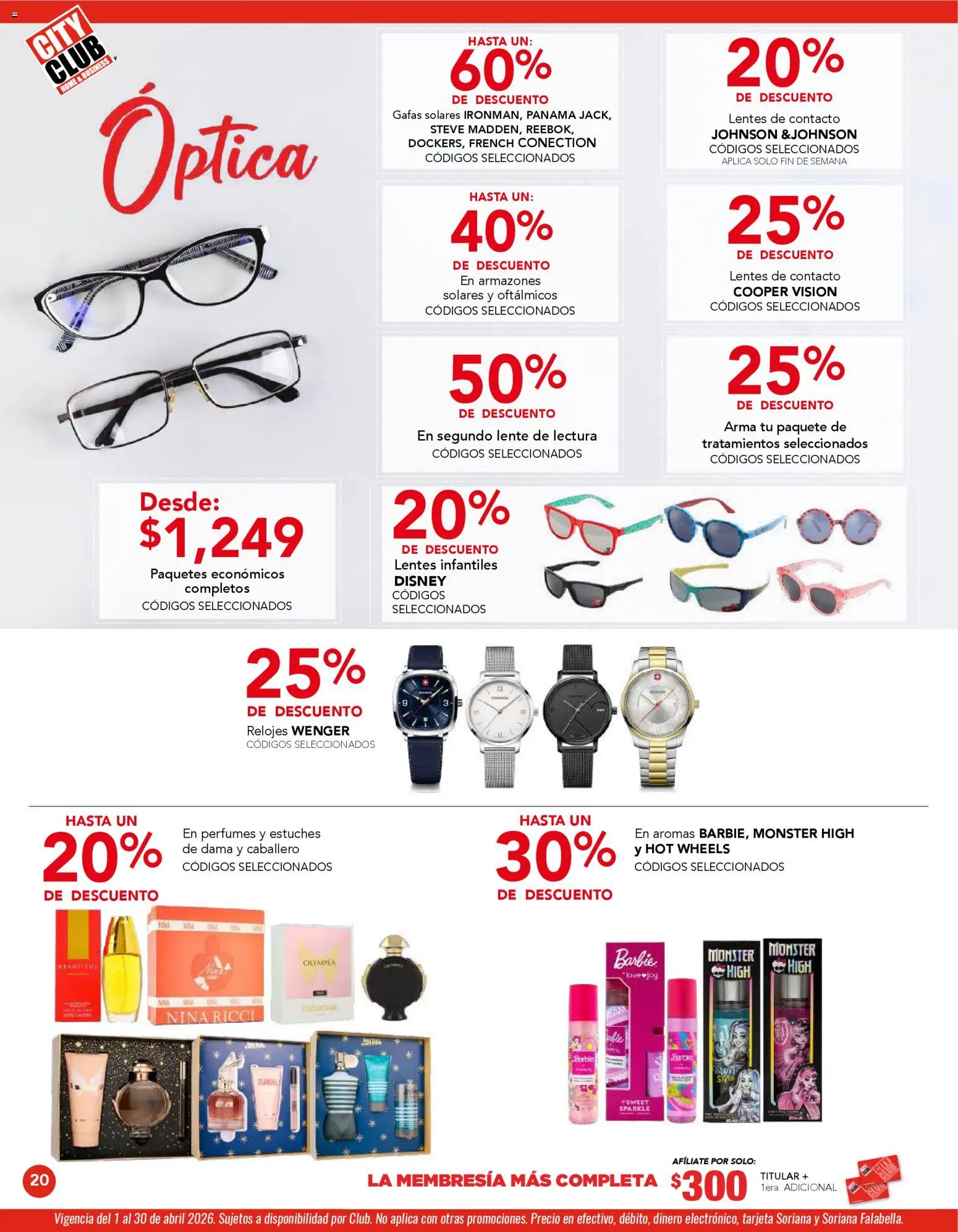 Nuevas ofertas de City Club válidas en toda la República Mexicana desde el 01.04.2026. ¡Encuentra las mejores ofertas en City Club catálogo! | Página: 20