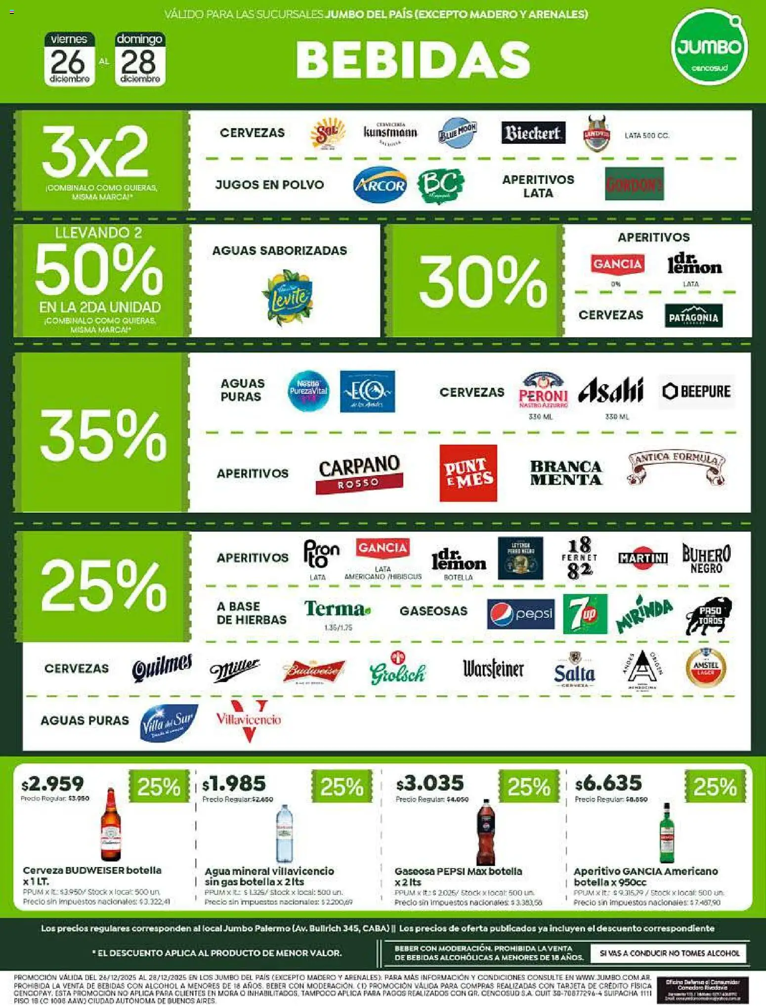 Jumbo - Ofertas  │ válido desde el 26.12.2025 | Página: 5 | Productos: Botella, Polvo, Gaseosa, Cerveza