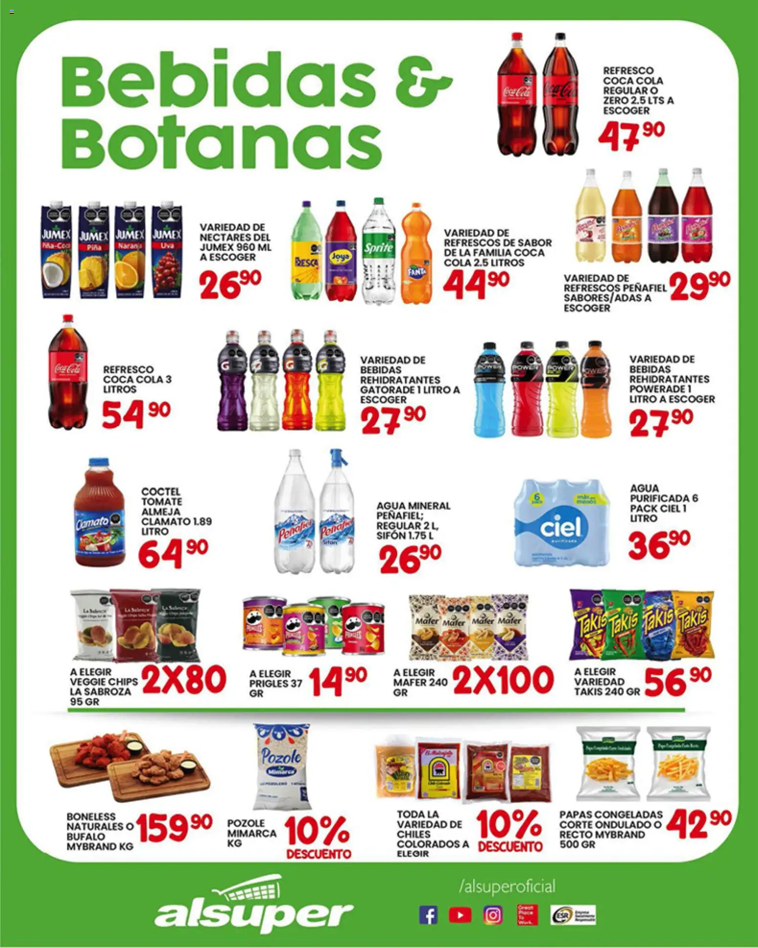 Nuevas ofertas de Alsuper válidas en toda la República Mexicana desde el 06.01.2026. ¡Encuentra las mejores ofertas en Alsuper folleto Chihuahua Capital! | Página: 3 | Productos: Refresco, Tomate, Agua