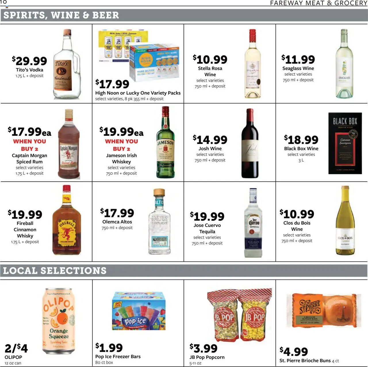 Fareway Weekly Ad - valid from 25.08.2025 | Page: 10 | Products: Box, Wine, Beer, Freezer