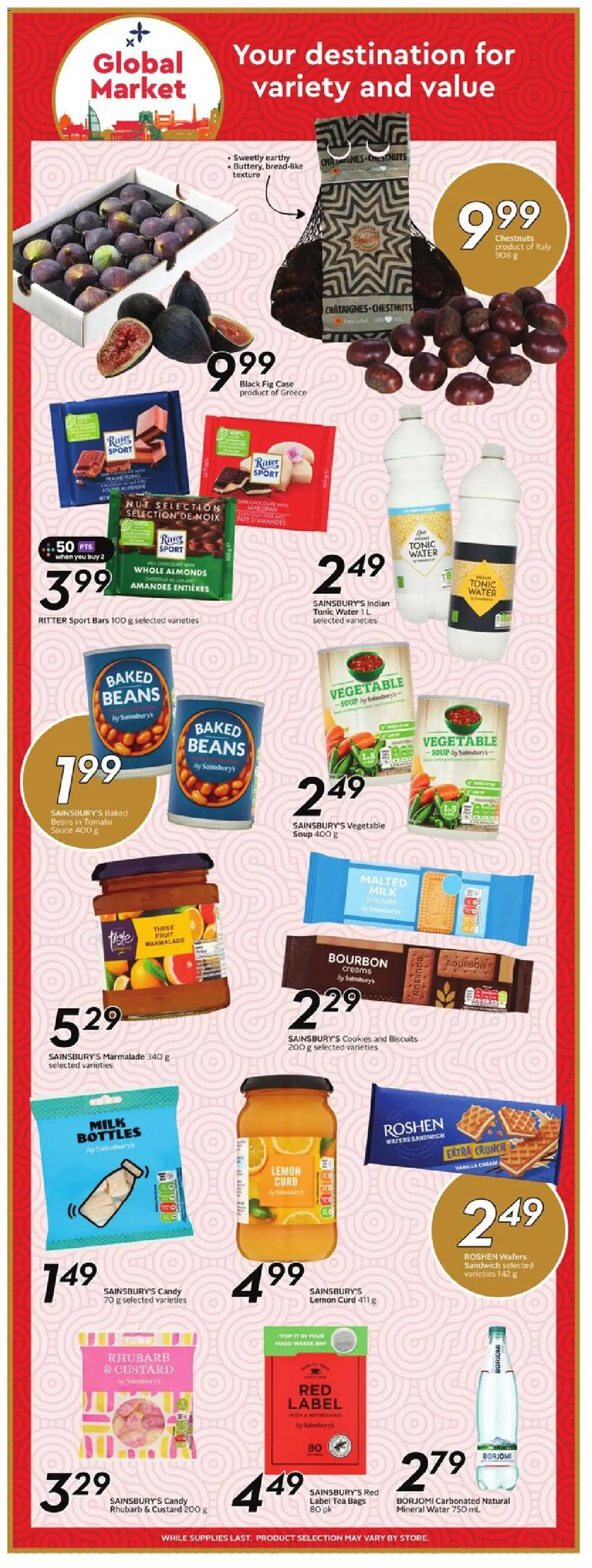 Sobeys flyer valid from 23.10.2025 | Page: 15 | Products: Nuts, Cream, Cookies, Case