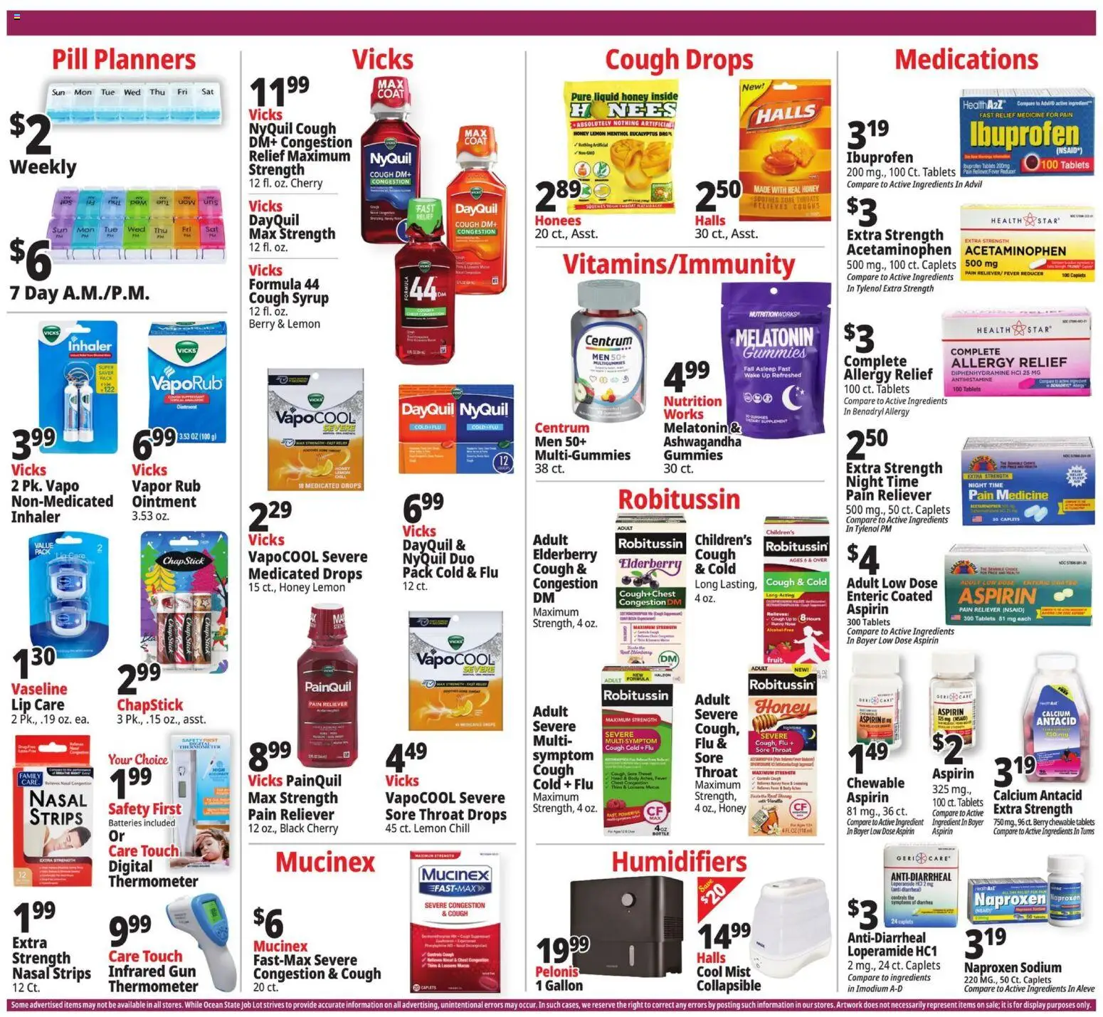 Ocean State Job Lot Weekly Ad - MA - valid from 01.01.2026 | Page: 23 | Products: Melatonin, Coat, Lemon, Gun